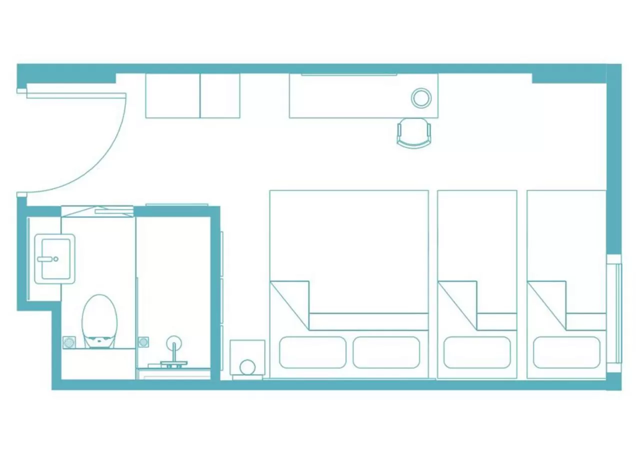 Floor plan in Hotel Traveltine Downtown Singapore, Trademark Collection