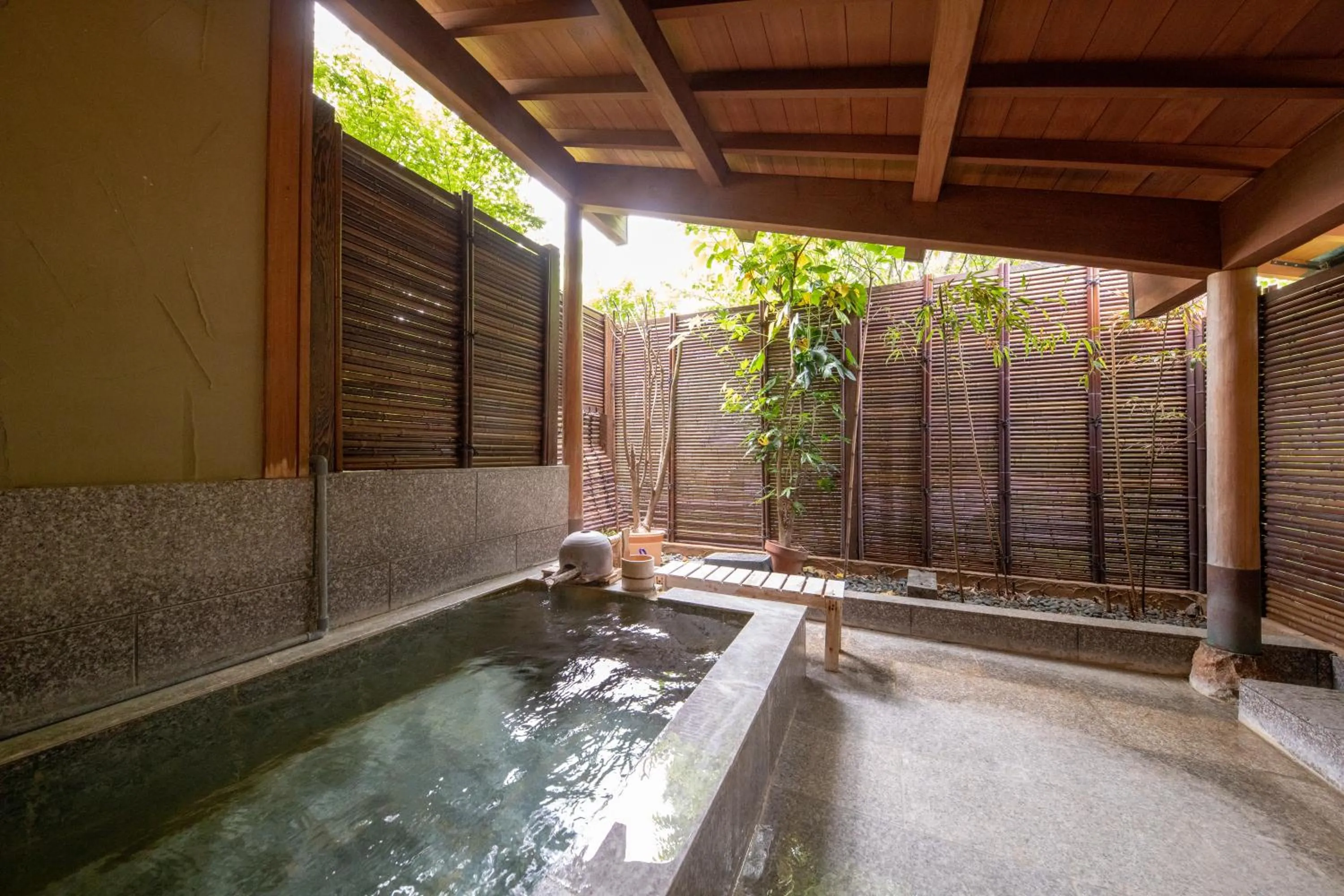 Hot Spring Bath in Oyado Ichizen