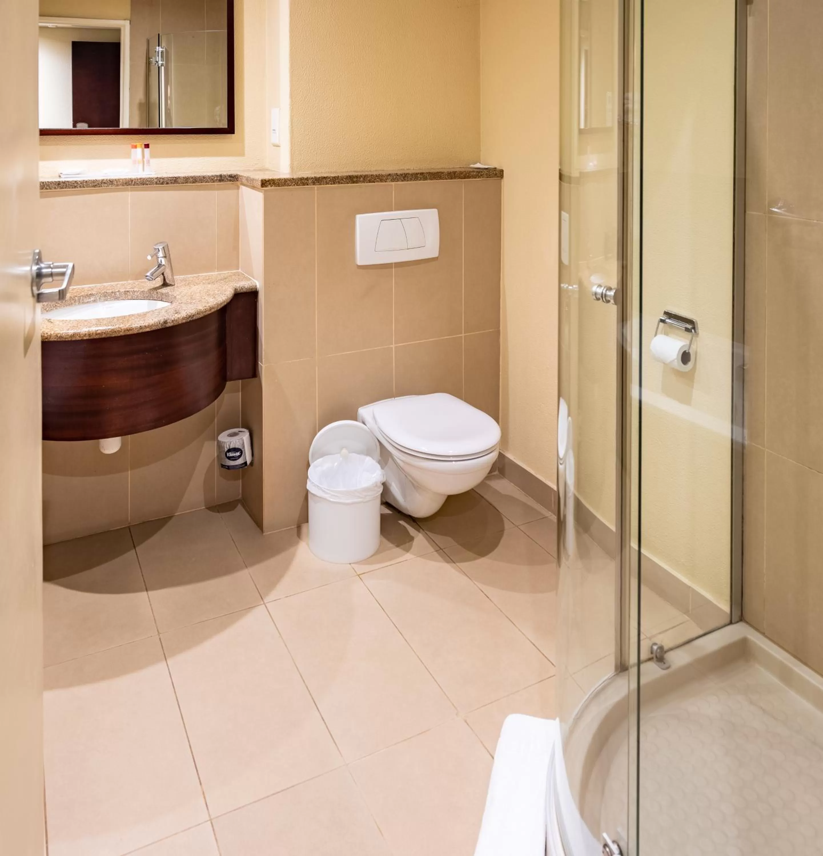 Bathroom in City Lodge Hotel Johannesburg Airport, Barbara Road