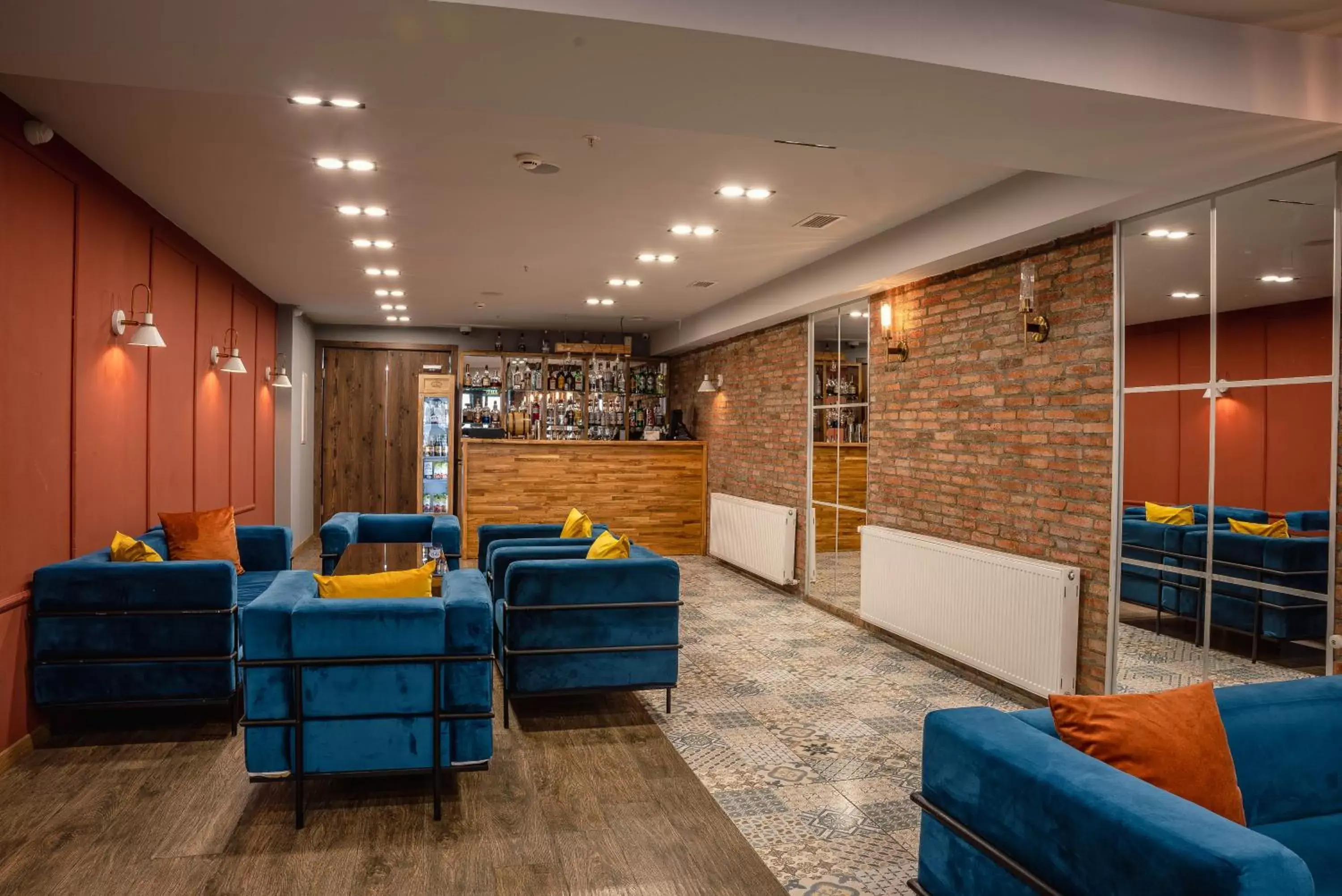 Lounge or bar, Lobby/Reception in Gudauri Inn