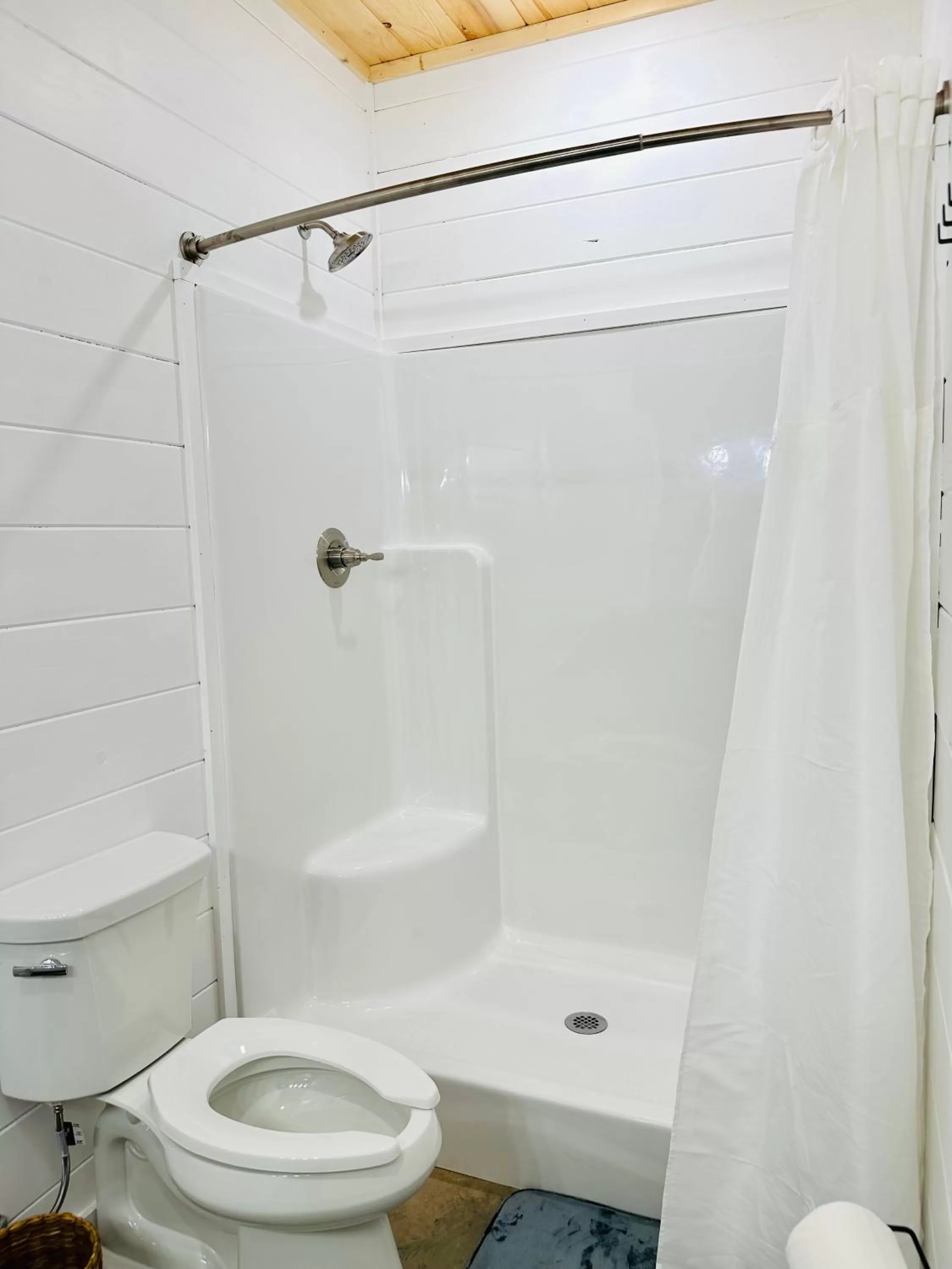 Shower, Bathroom in Knotty Squirrel Cabins
