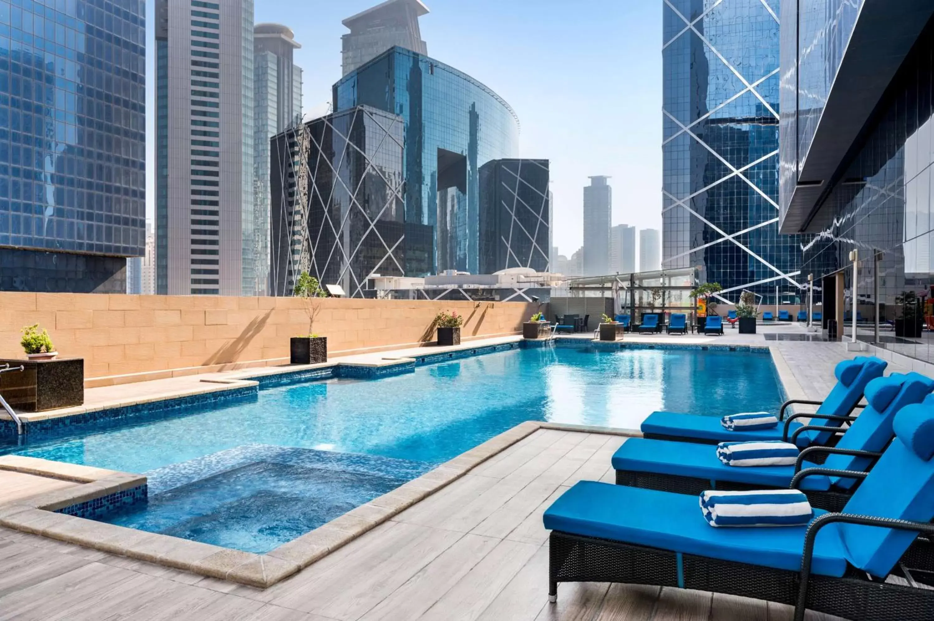 Pool view, Swimming Pool in Wyndham Doha West Bay