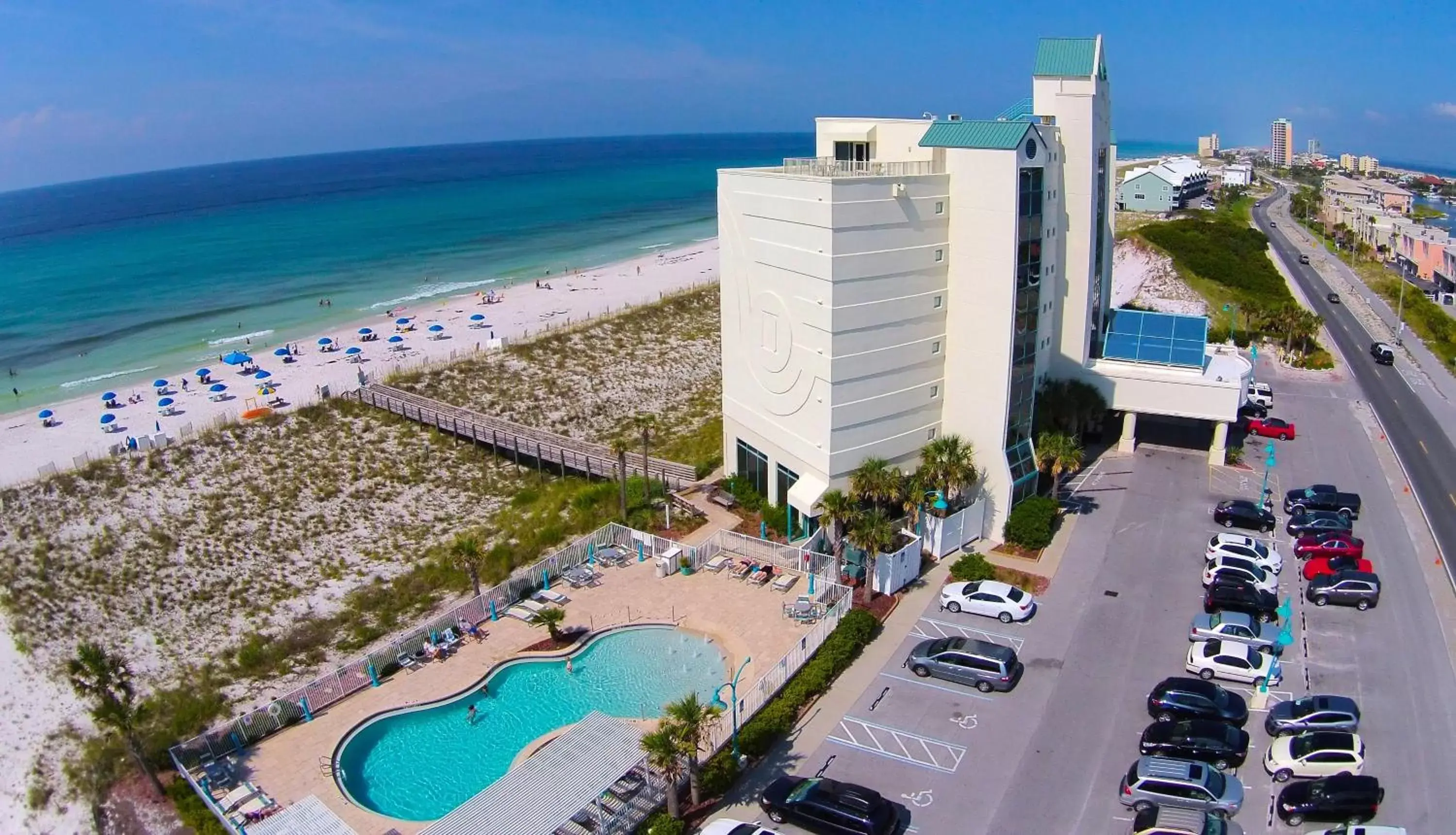 Property building, Bird's-eye View in Holiday Inn Express Pensacola Beach, an IHG Hotel