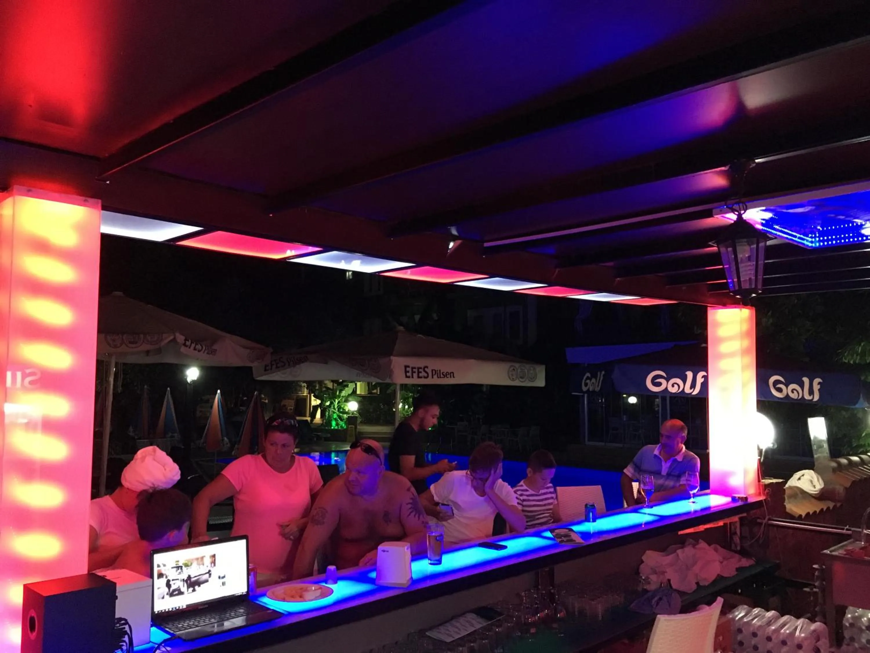 Evening entertainment in Green Peace Hotel