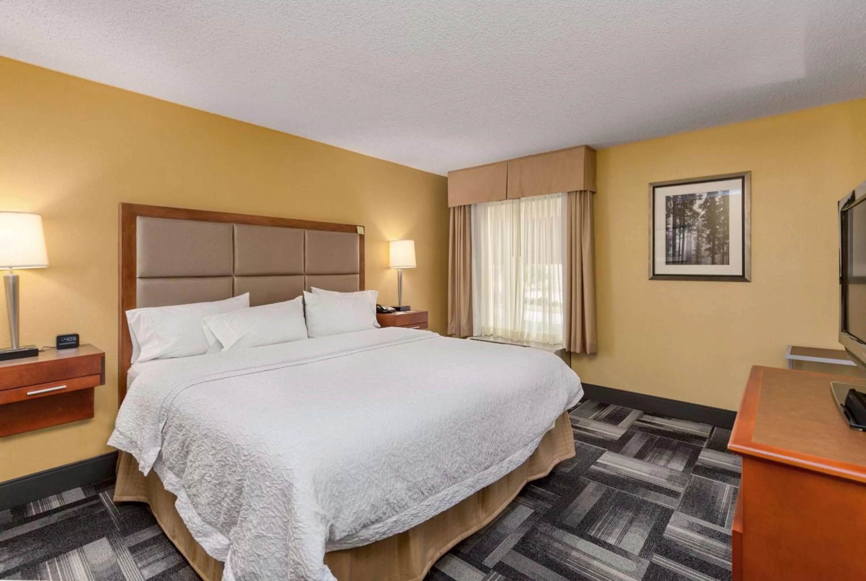 Bed in Hampton Inn Owensboro