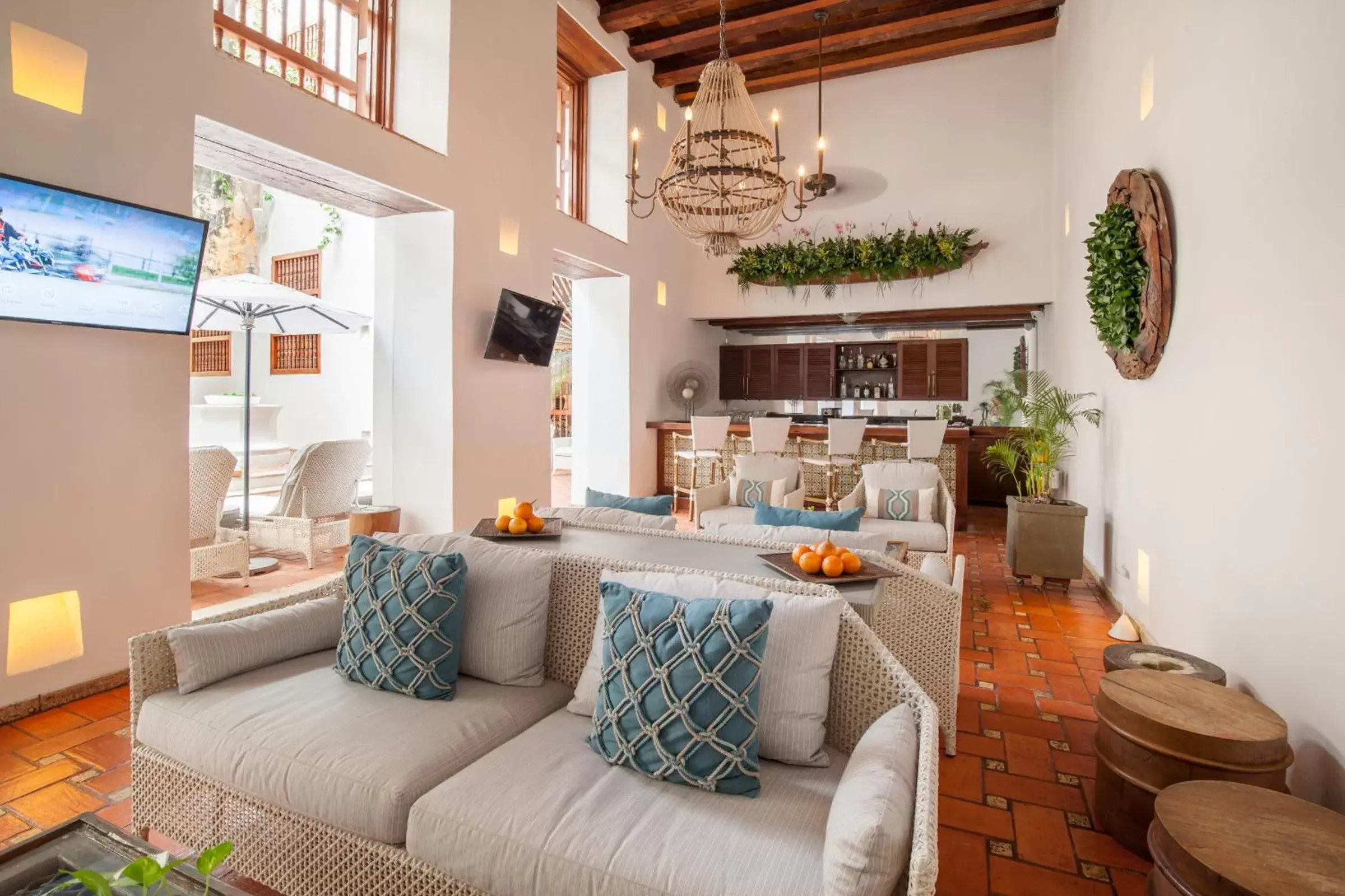 Lounge or bar, Seating Area in Hotel Casa San Agustin