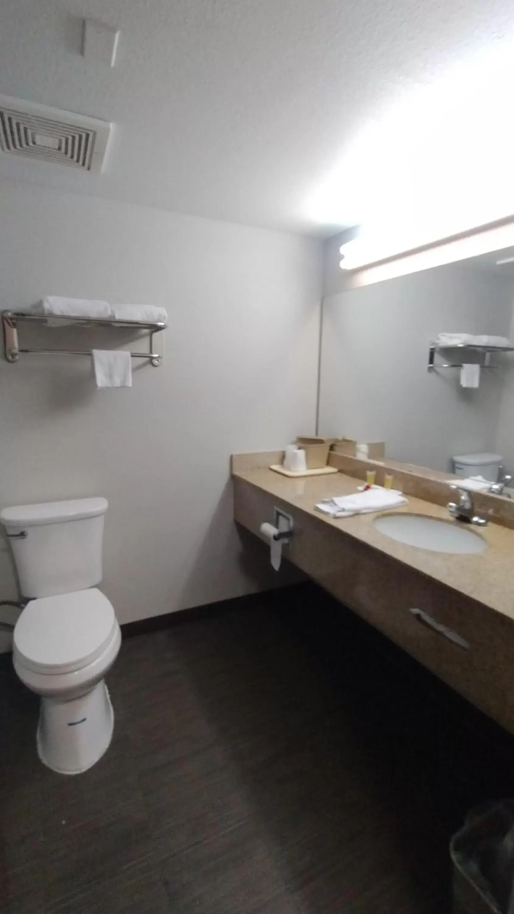 Toilet, Bathroom in Super 8 by Wyndham Dania/Fort Lauderdale Arpt