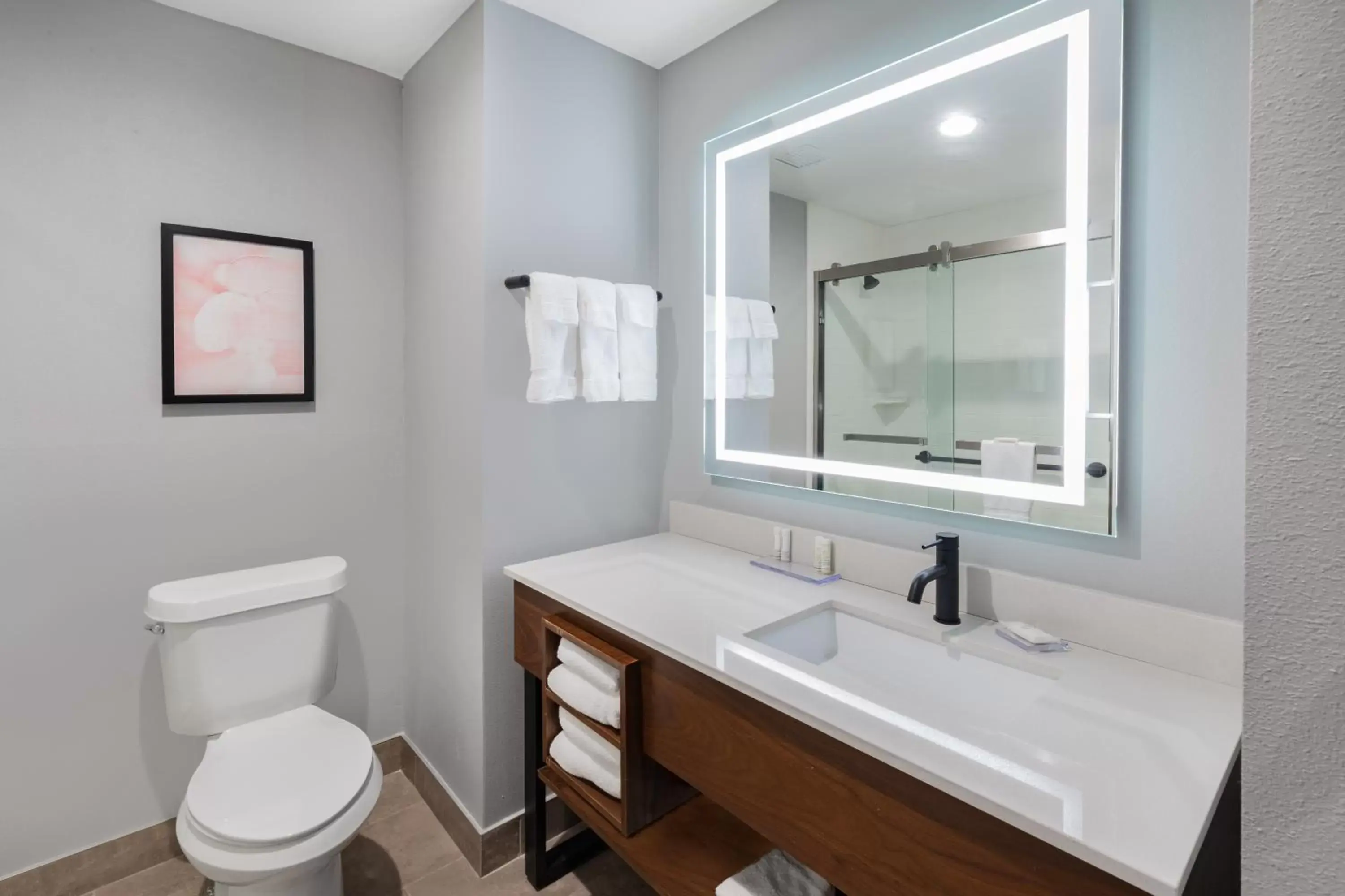 Bathroom in Hawthorn Suites by Wyndham Oklahoma City Airport Fairground