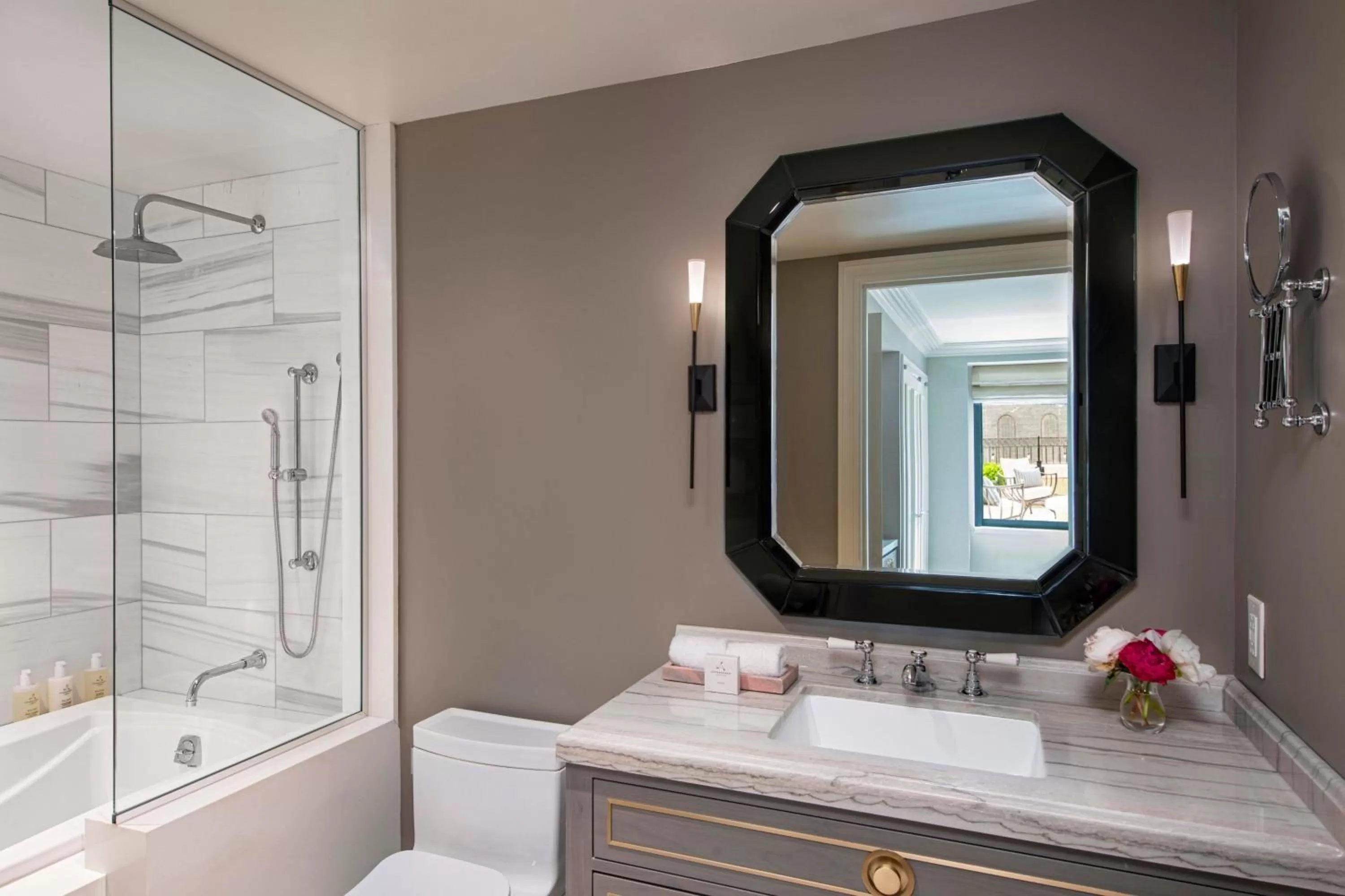 Bathroom in JW Marriott Essex House New York