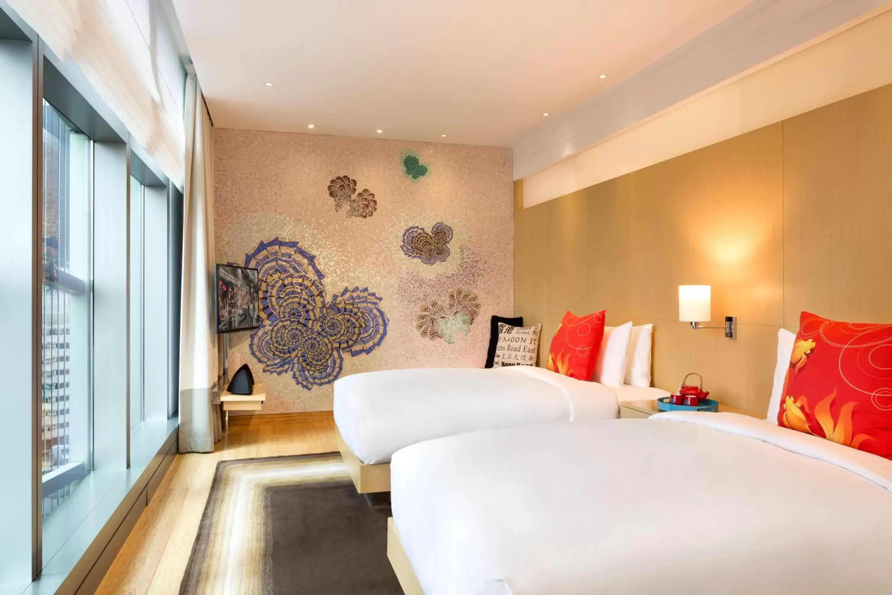 Photo of the whole room, Bed in Hotel Indigo Hong Kong Island, an IHG Hotel