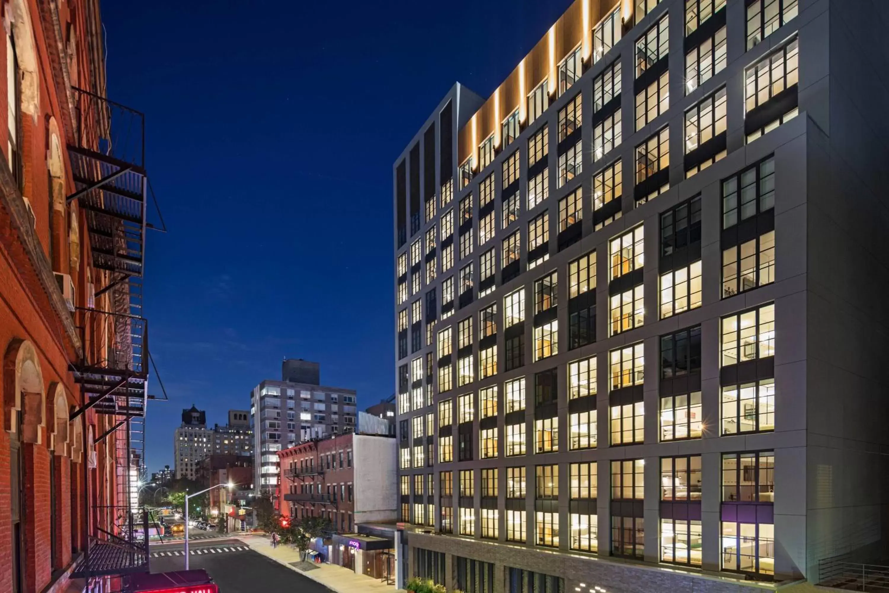 Property building in Moxy NYC East Village