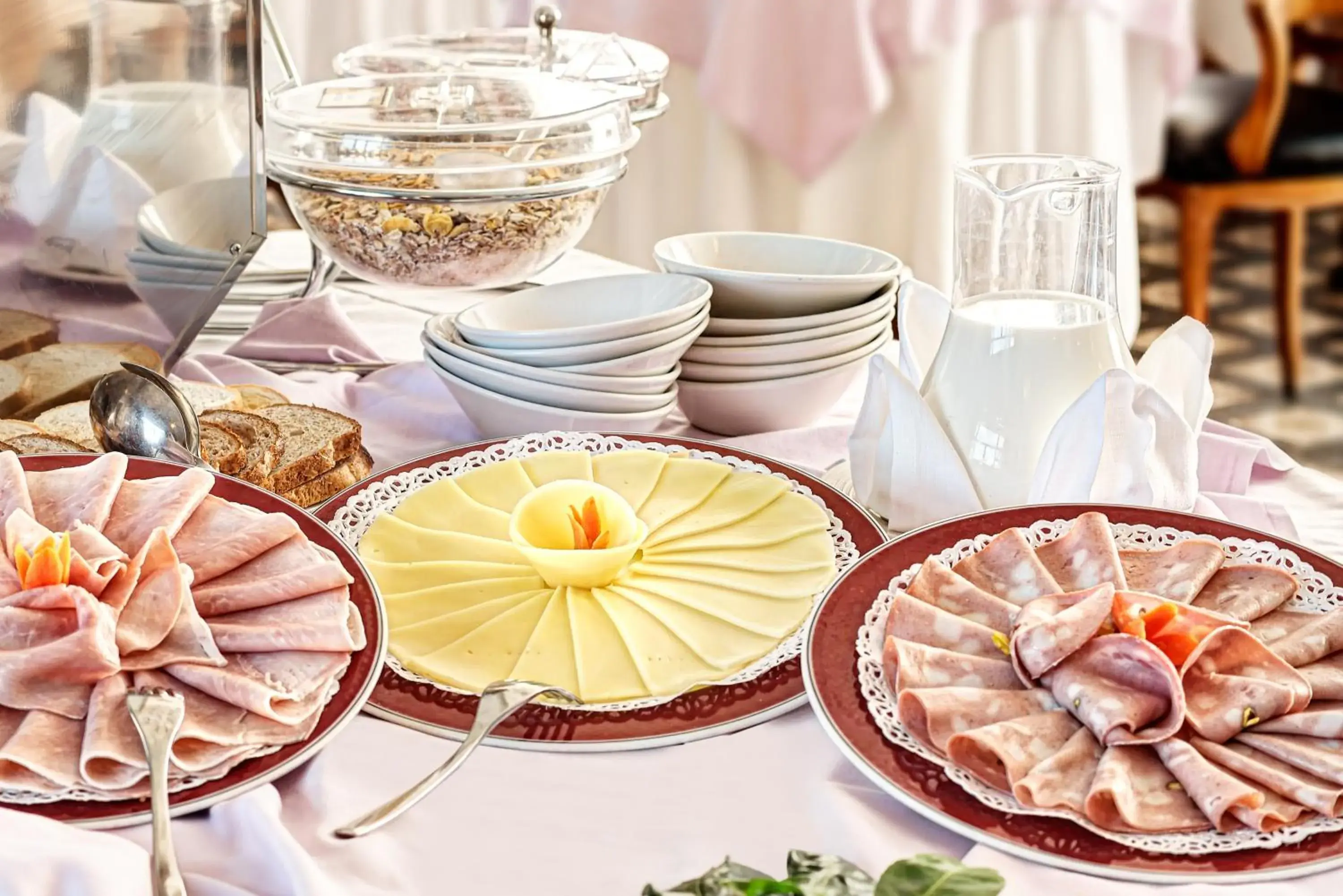 American breakfast in Hotel Caravel American breakfast in Hotel Caravel