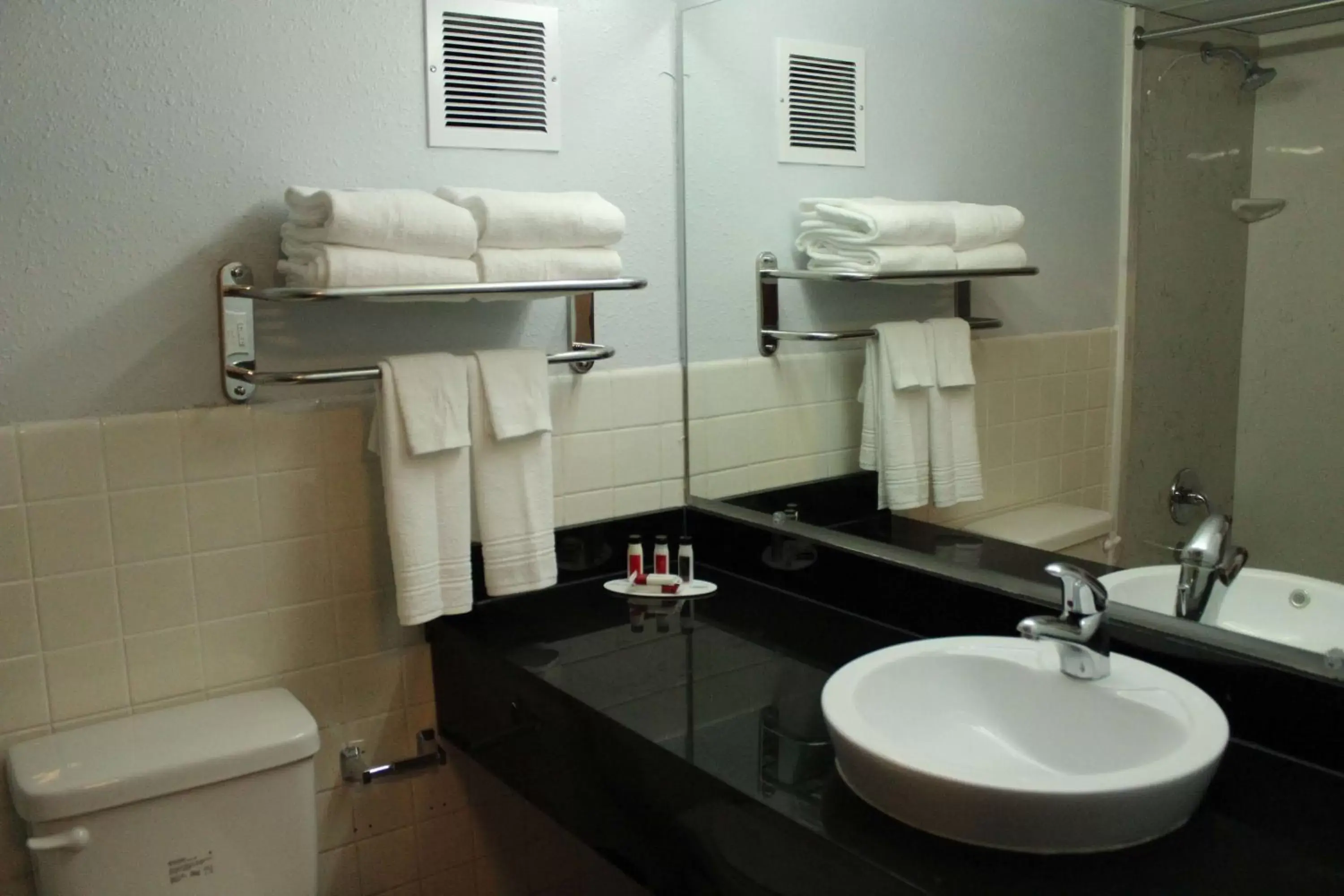 Bathroom in Travelodge by Wyndham Water's Edge Hotel - Racine