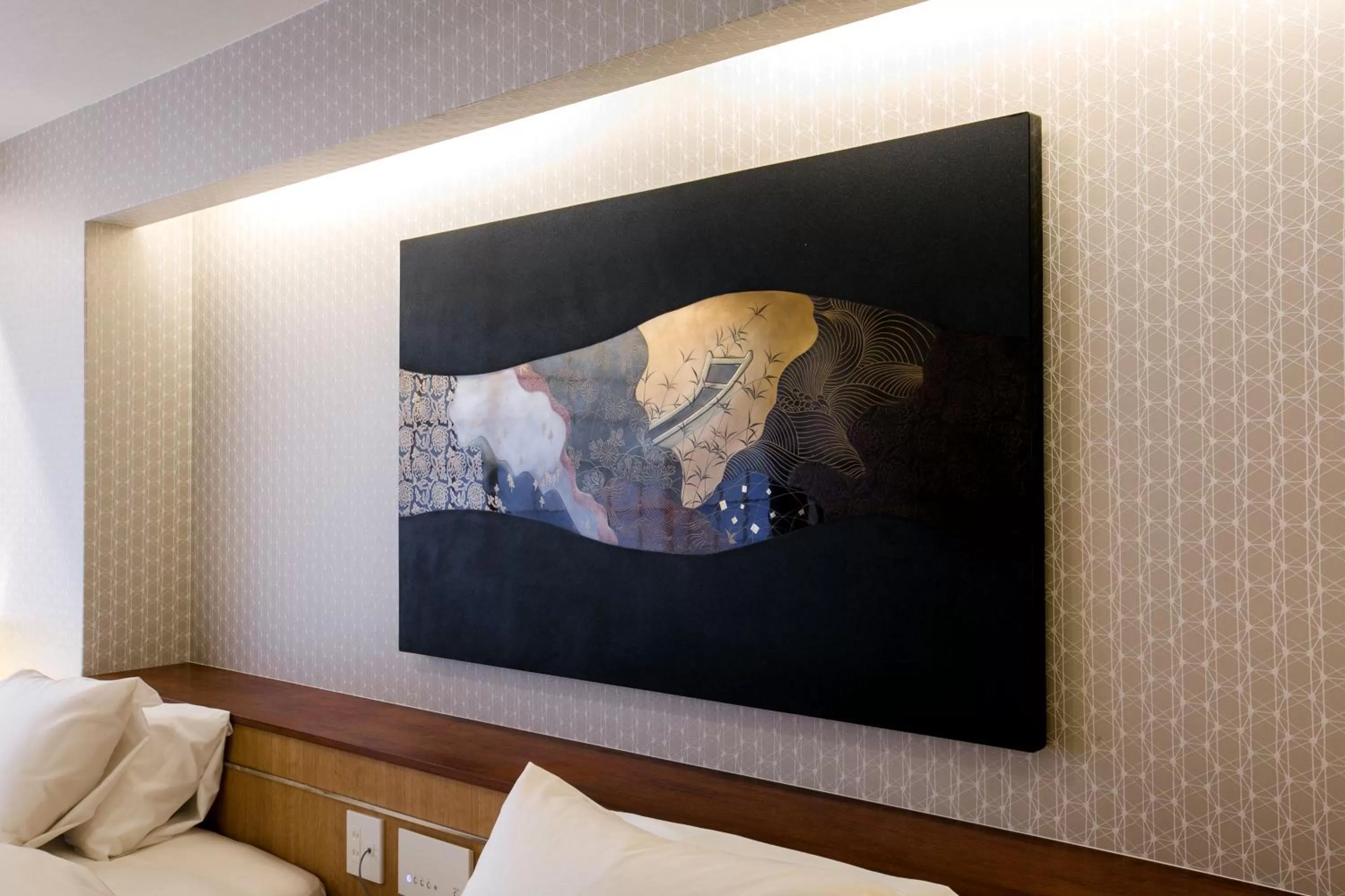 Decorative detail in Kyoto Kamanza Hotel