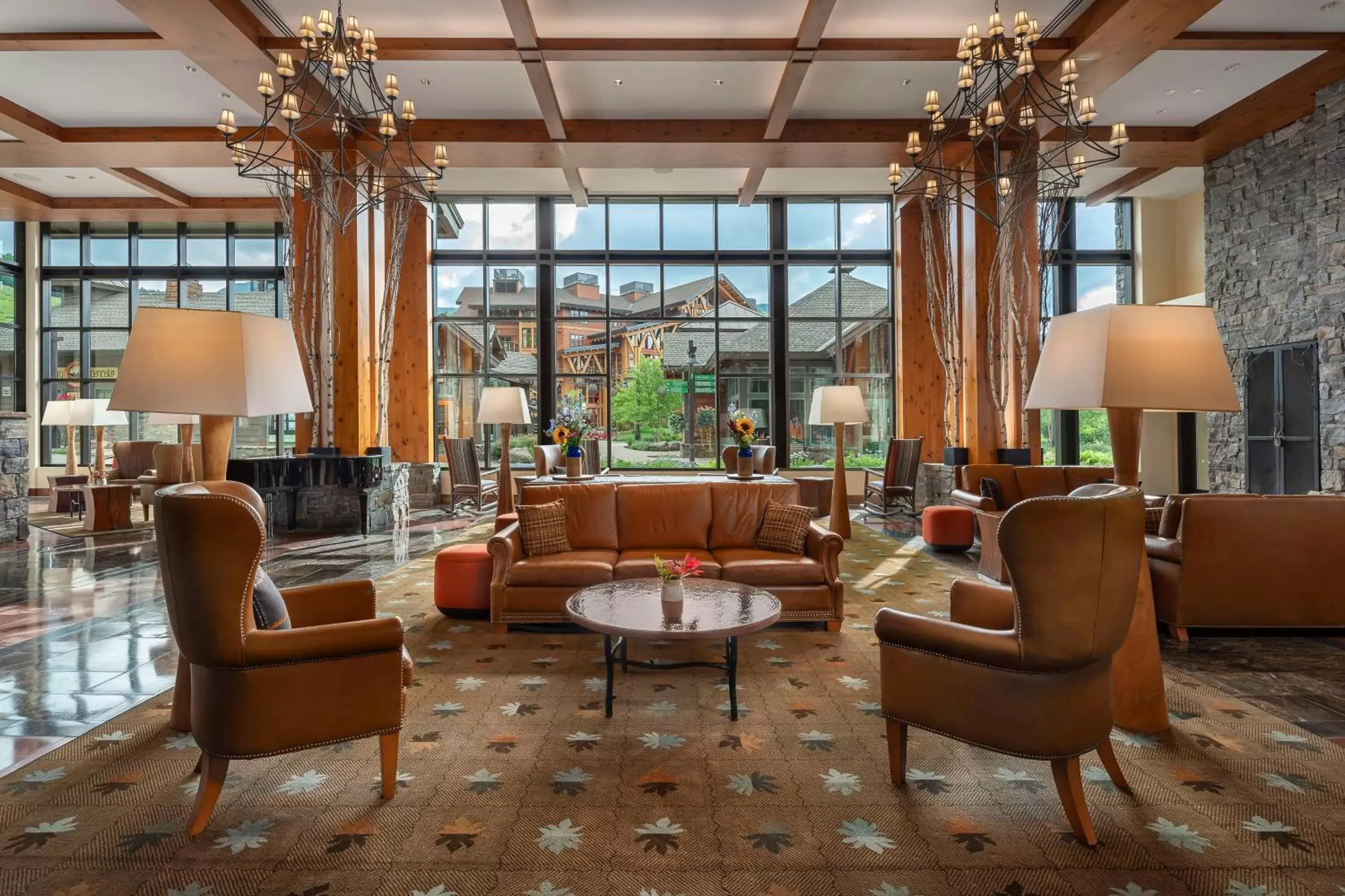 Lobby or reception, Seating Area in The Lodge at Spruce Peak, a Destination by Hyatt Residence