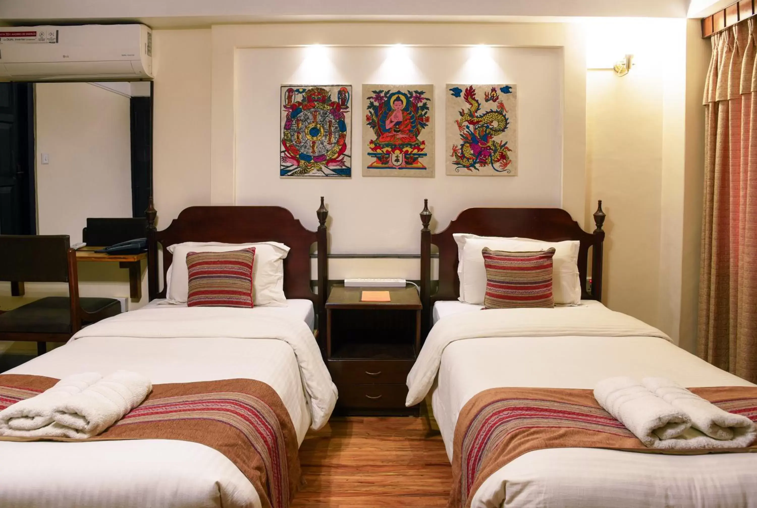 Bed in Nepal Pavilion Inn