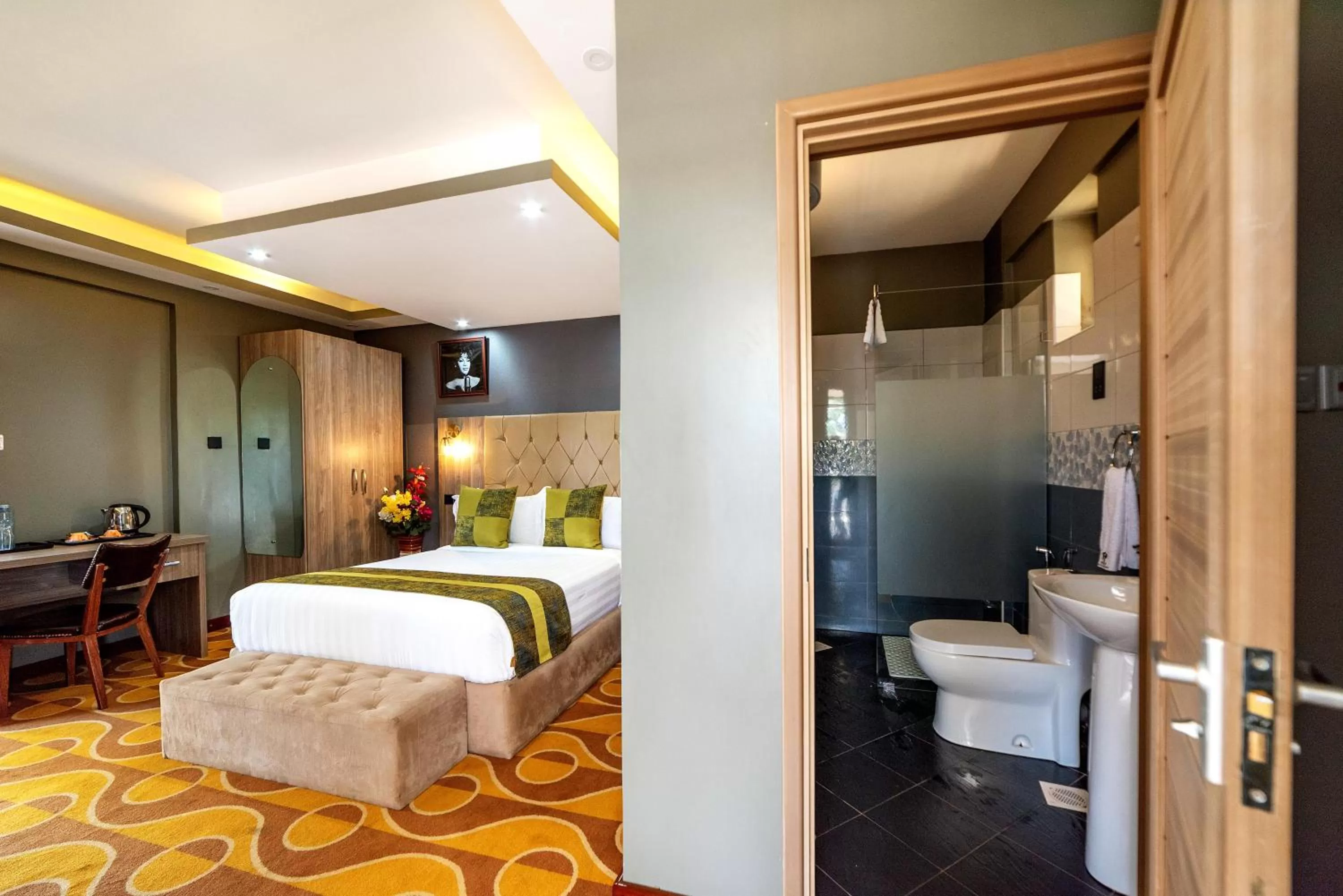 Bedroom, Bed in Afro Park Hotel