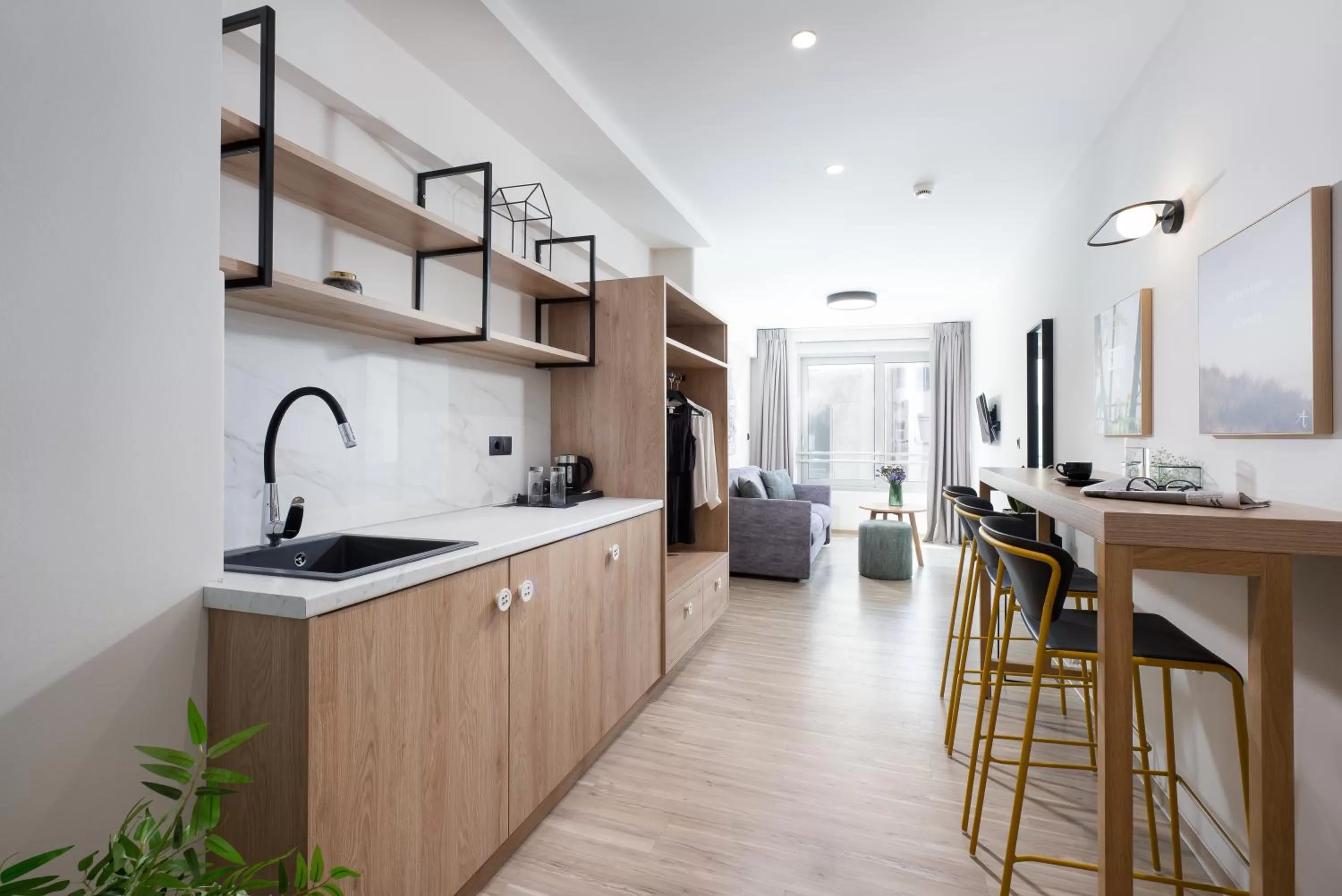 Kitchen or kitchenette in Enattica Suites