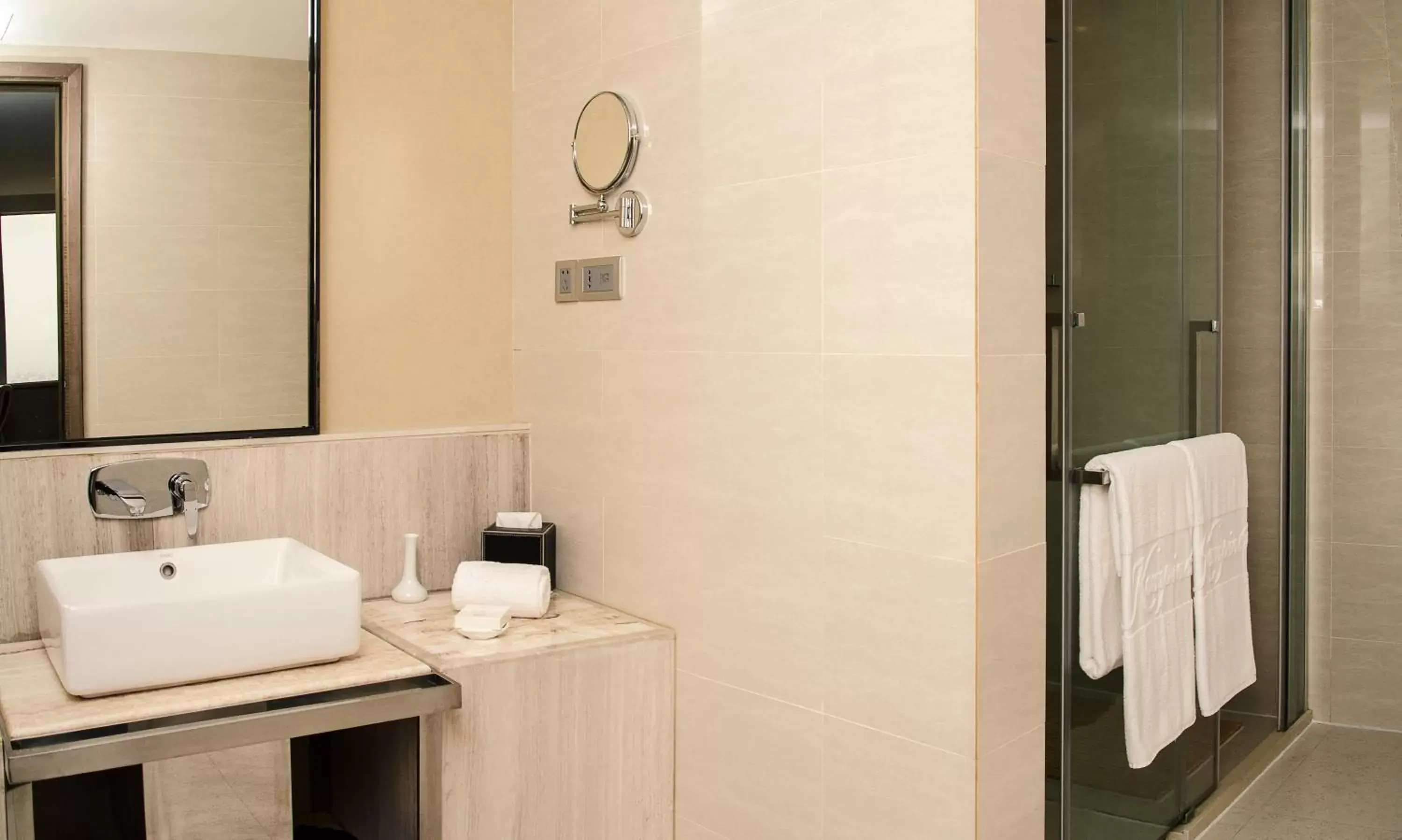 Bathroom in Fleuve Congo Hotel By Blazon Hotels