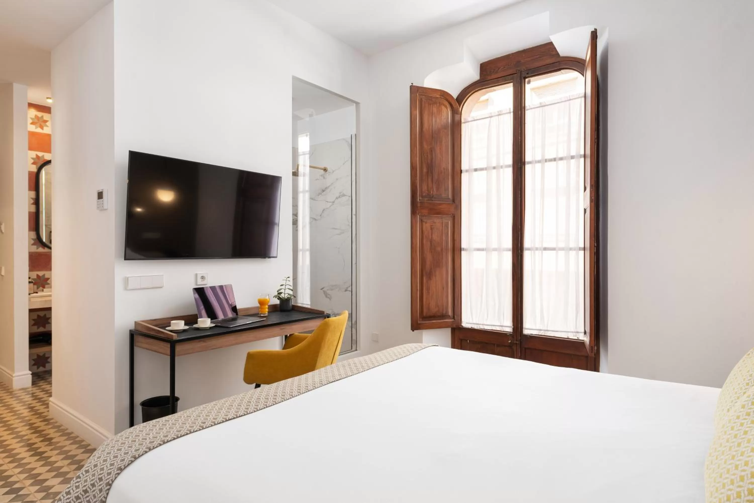 Bedroom, Bed in Hotel Can Quetglas