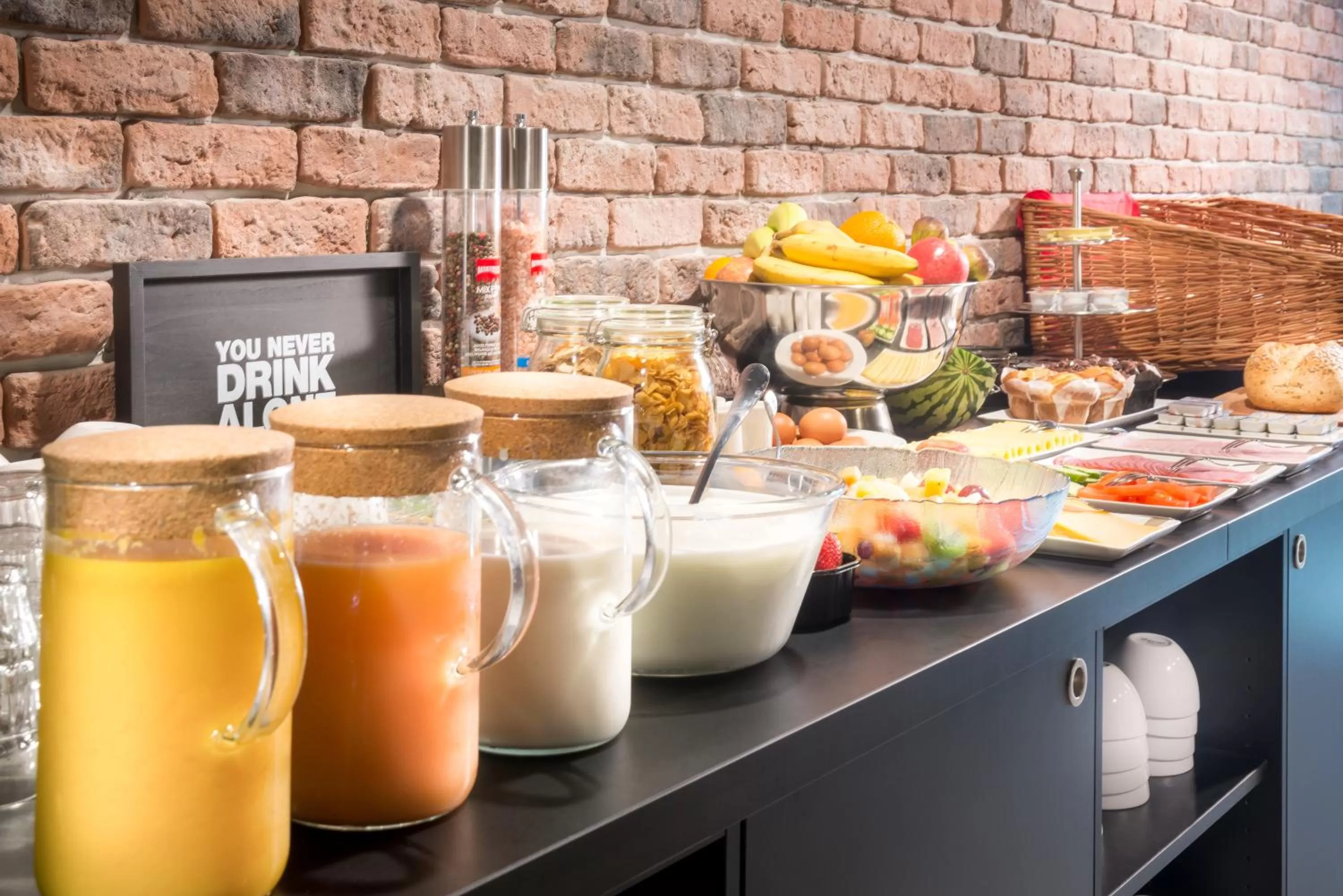 Continental breakfast in Citiez Hotel Amsterdam