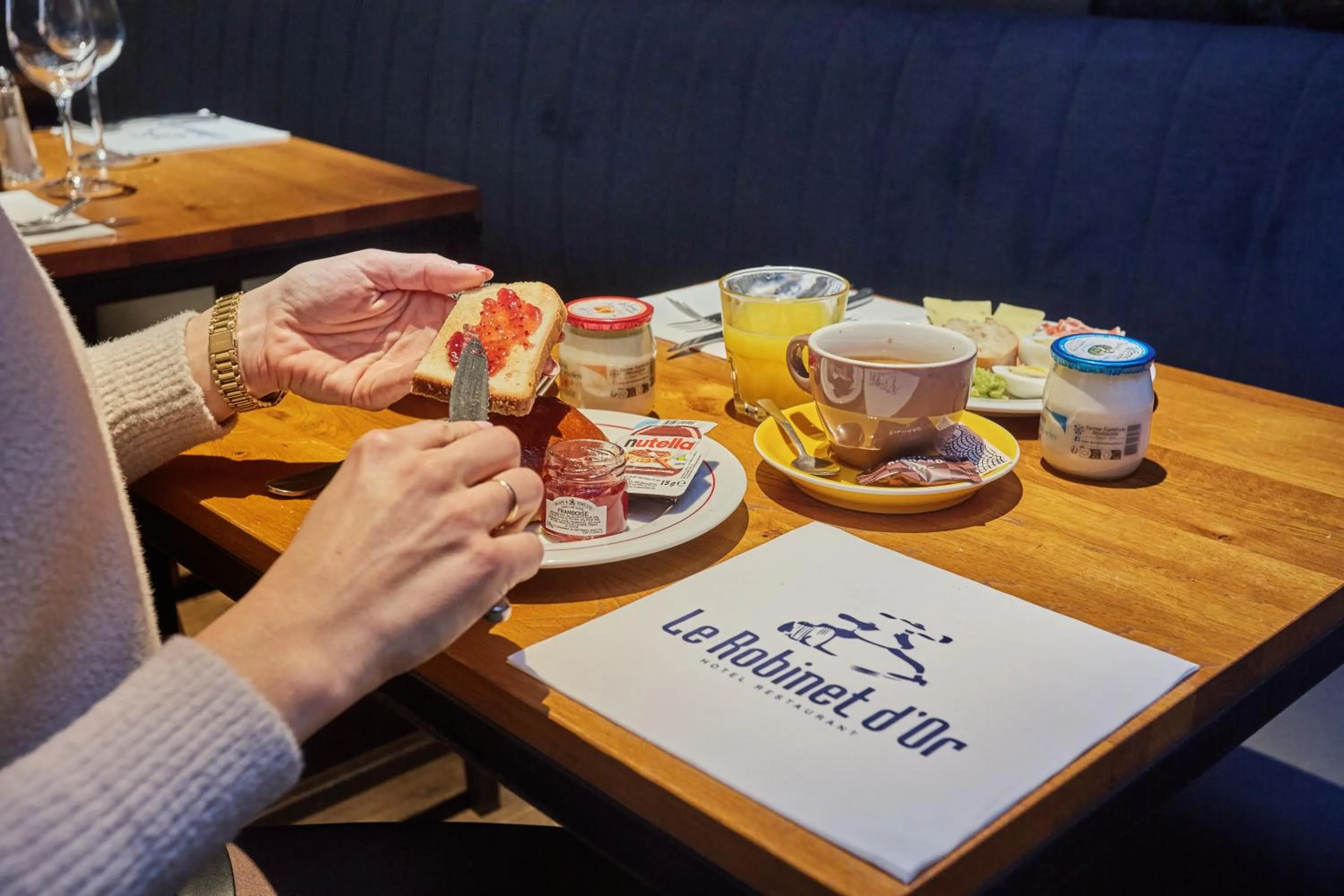 Buffet breakfast in Le Robinet d'Or Paris Canal Saint Martin