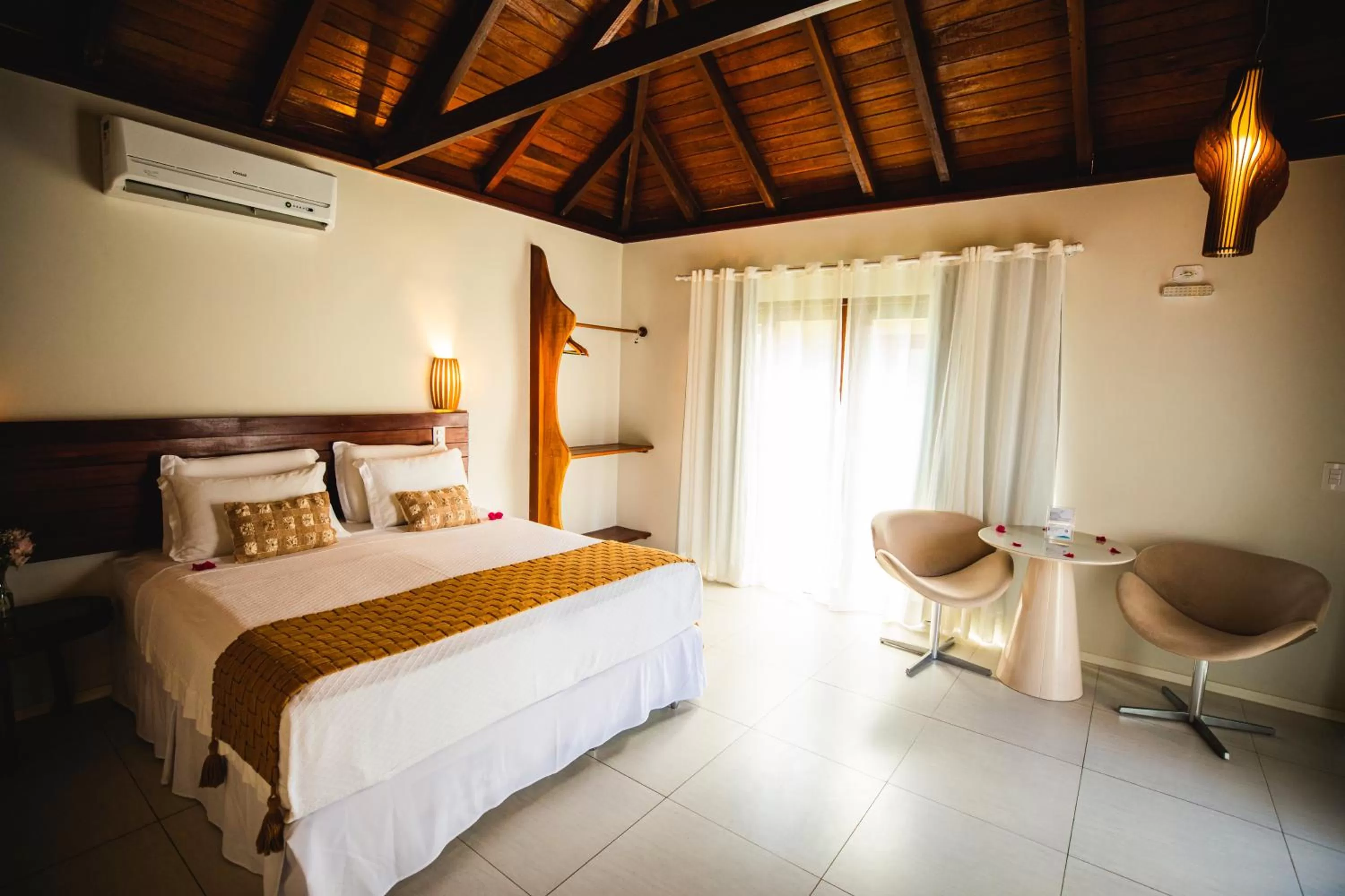 Bed in Pousada Rangai