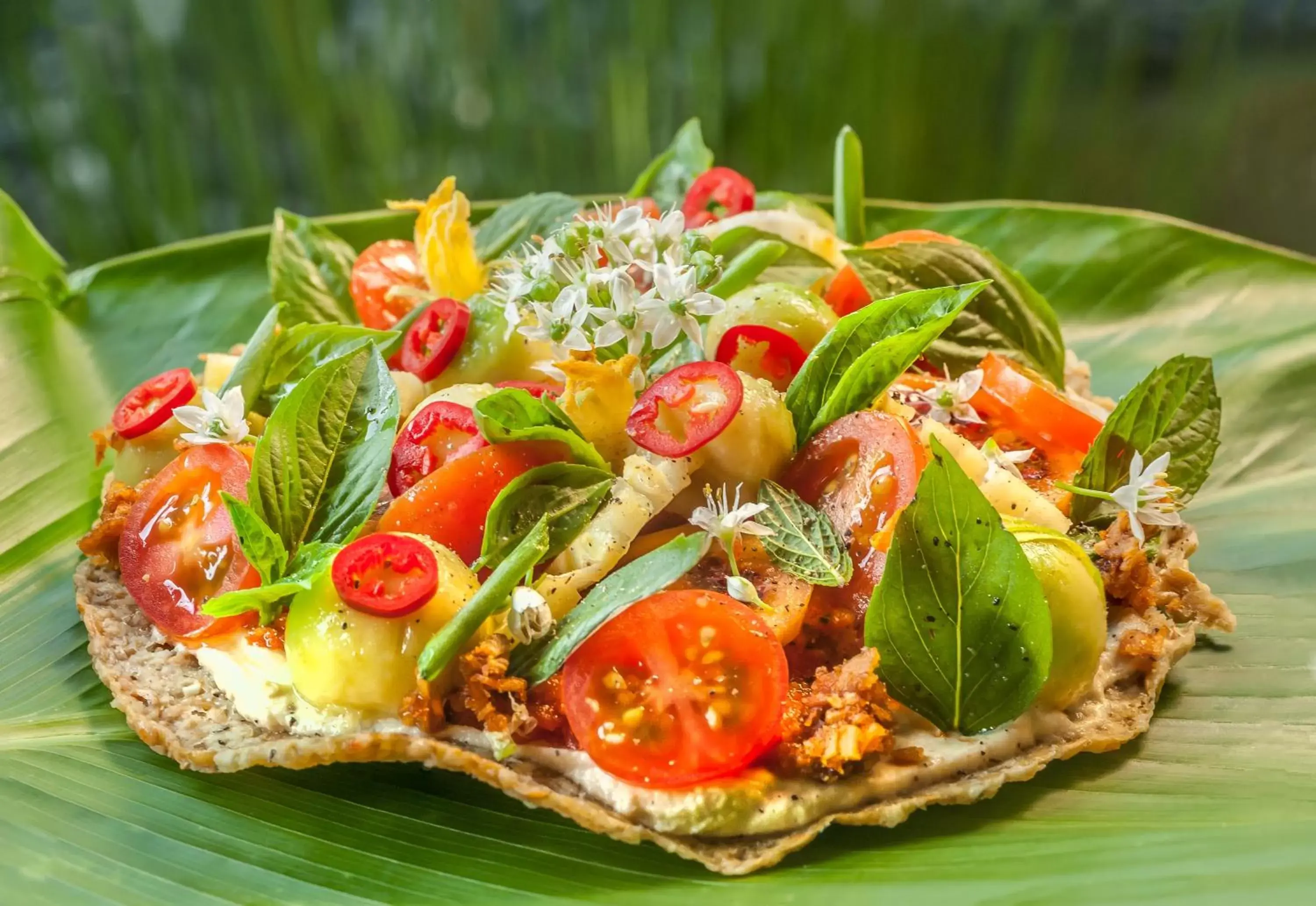 Food close-up in Fivelements Retreat Bali