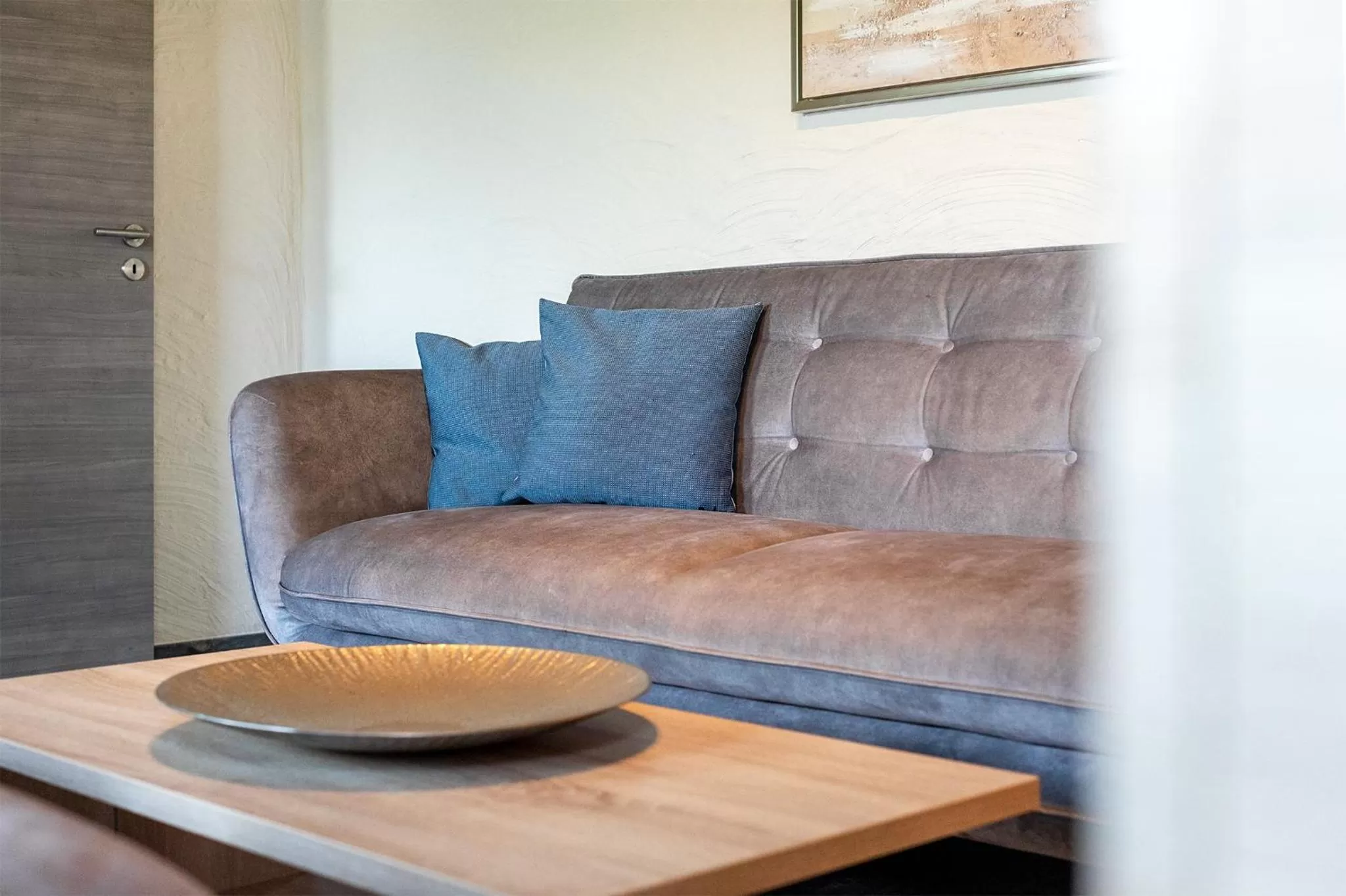 Living room in Villa Moorstern am Badesee Tannenhausen