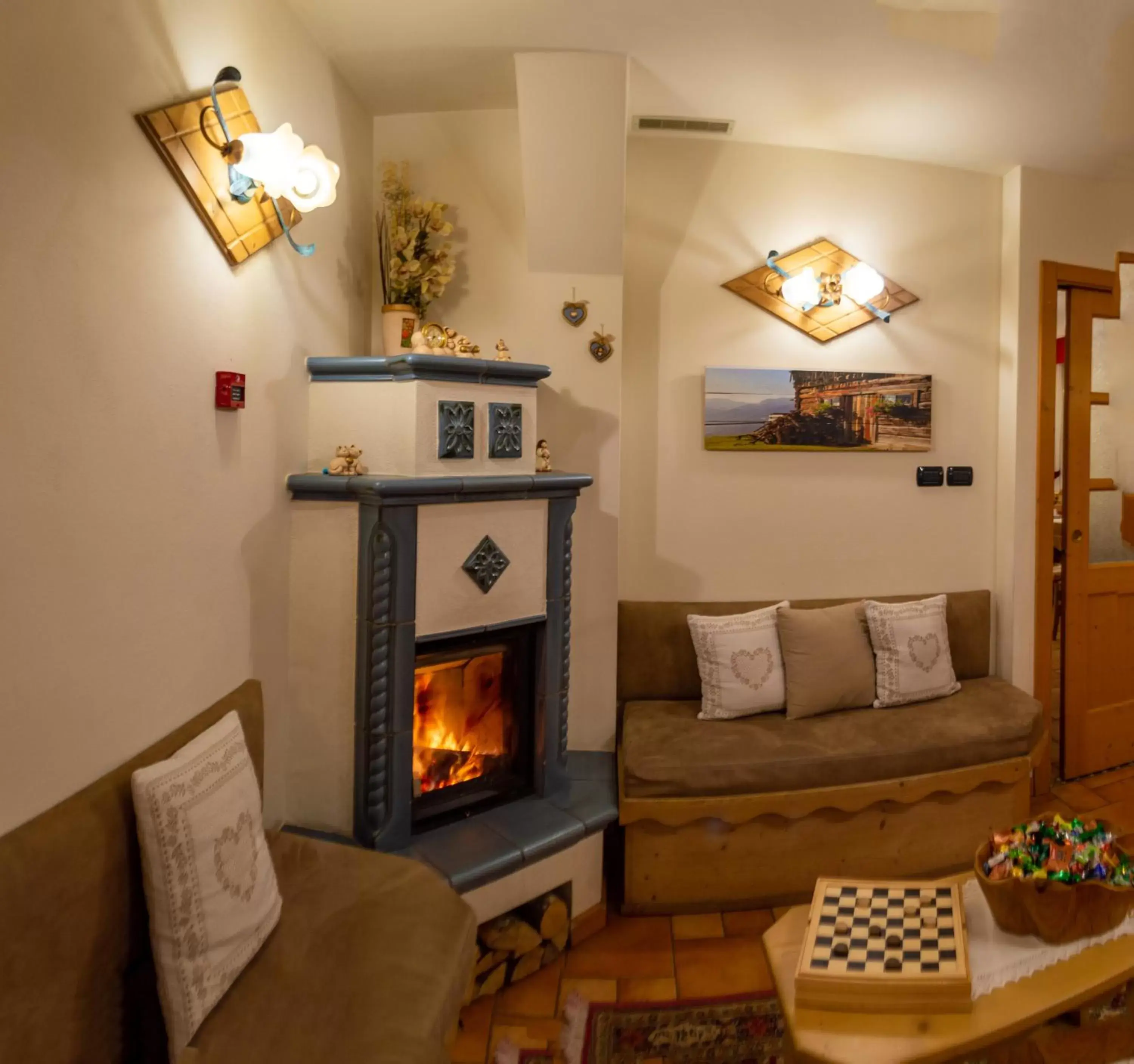 Communal lounge/ TV room, Seating Area in Hotel Garnì Sant'Antonio con Spa