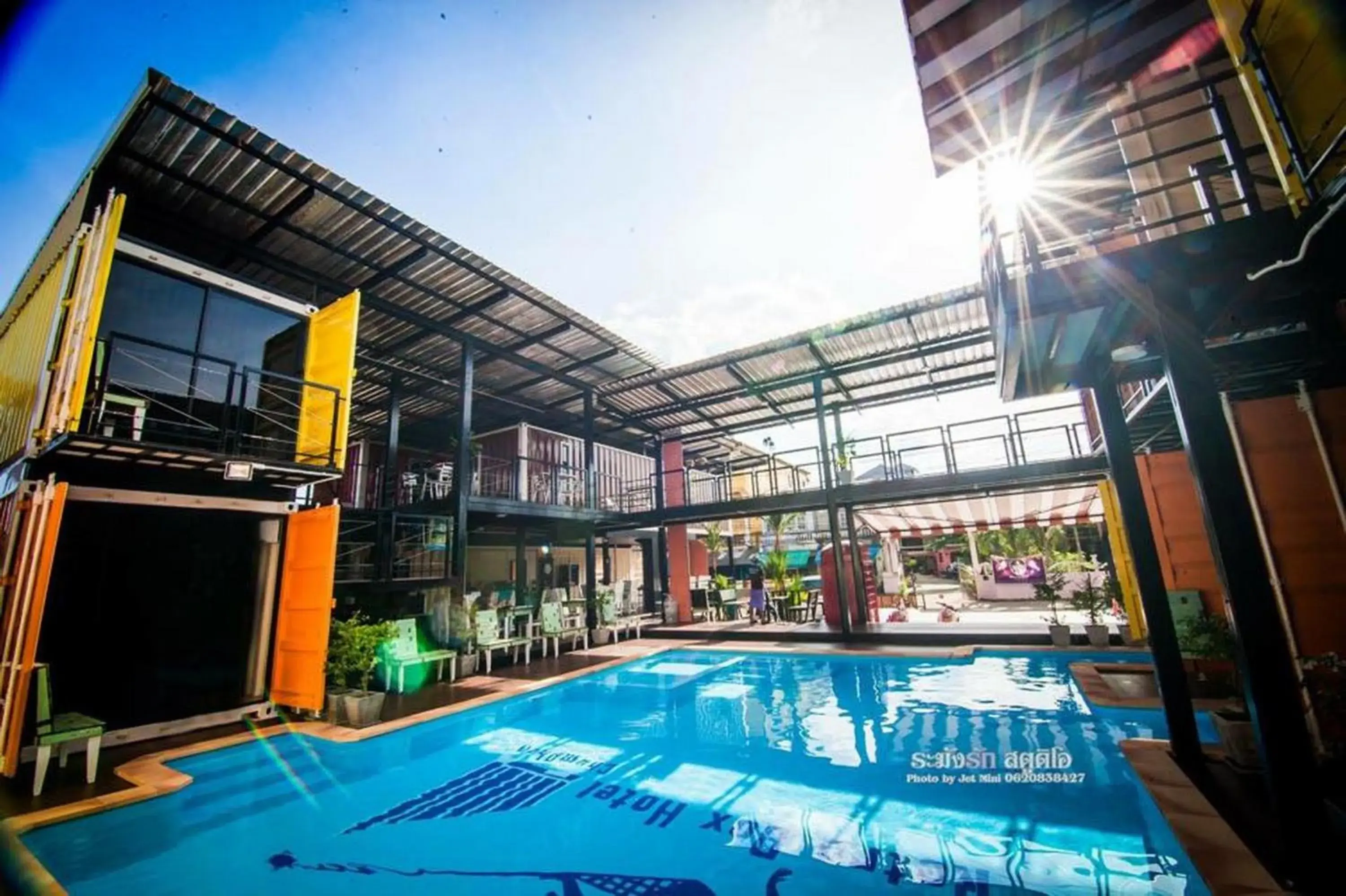 Swimming pool in Retro Box Hotel Chumphon Swimming pool in Retro Box Hotel Chumphon