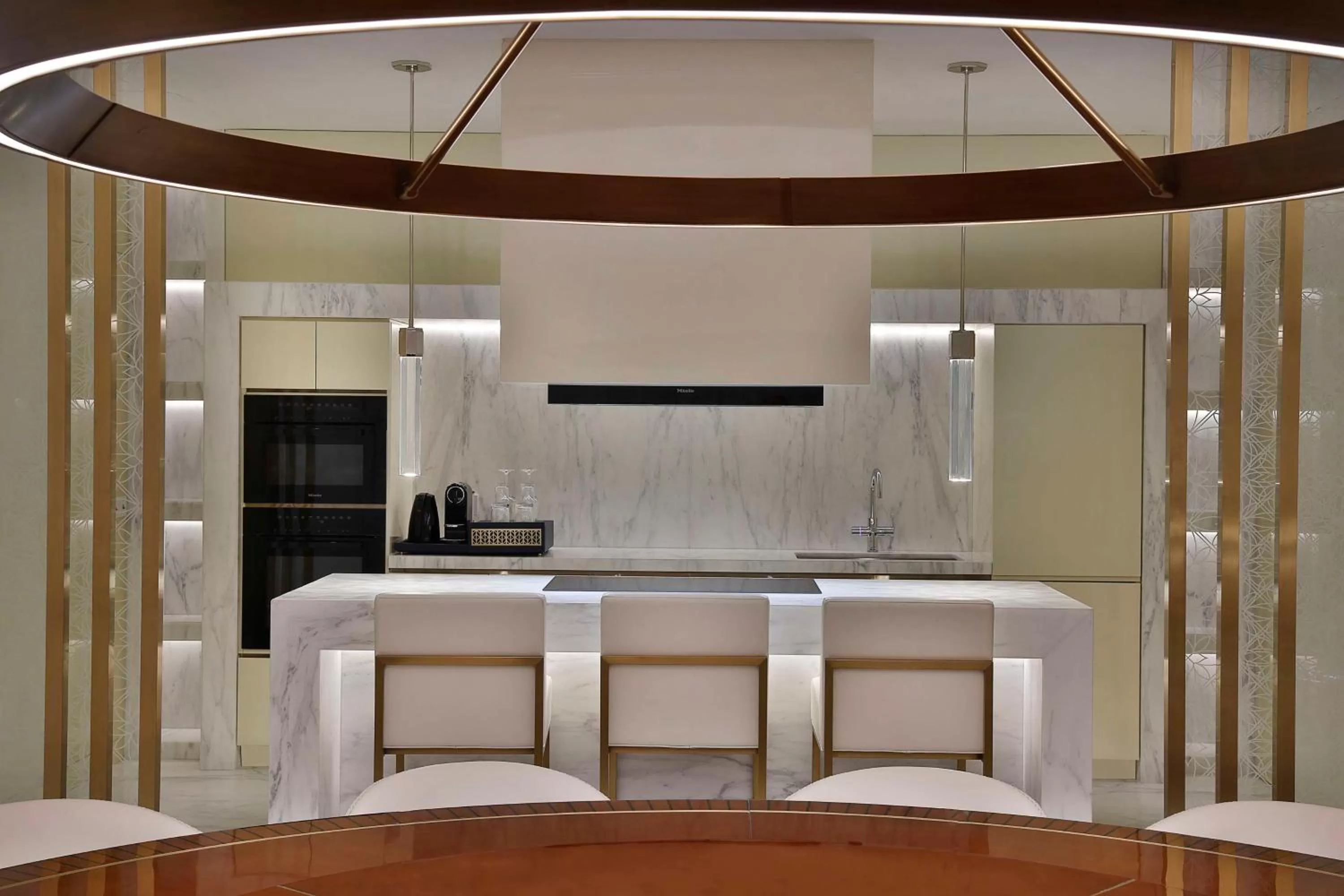 Kitchen or kitchenette in Waldorf Astoria Doha Lusail