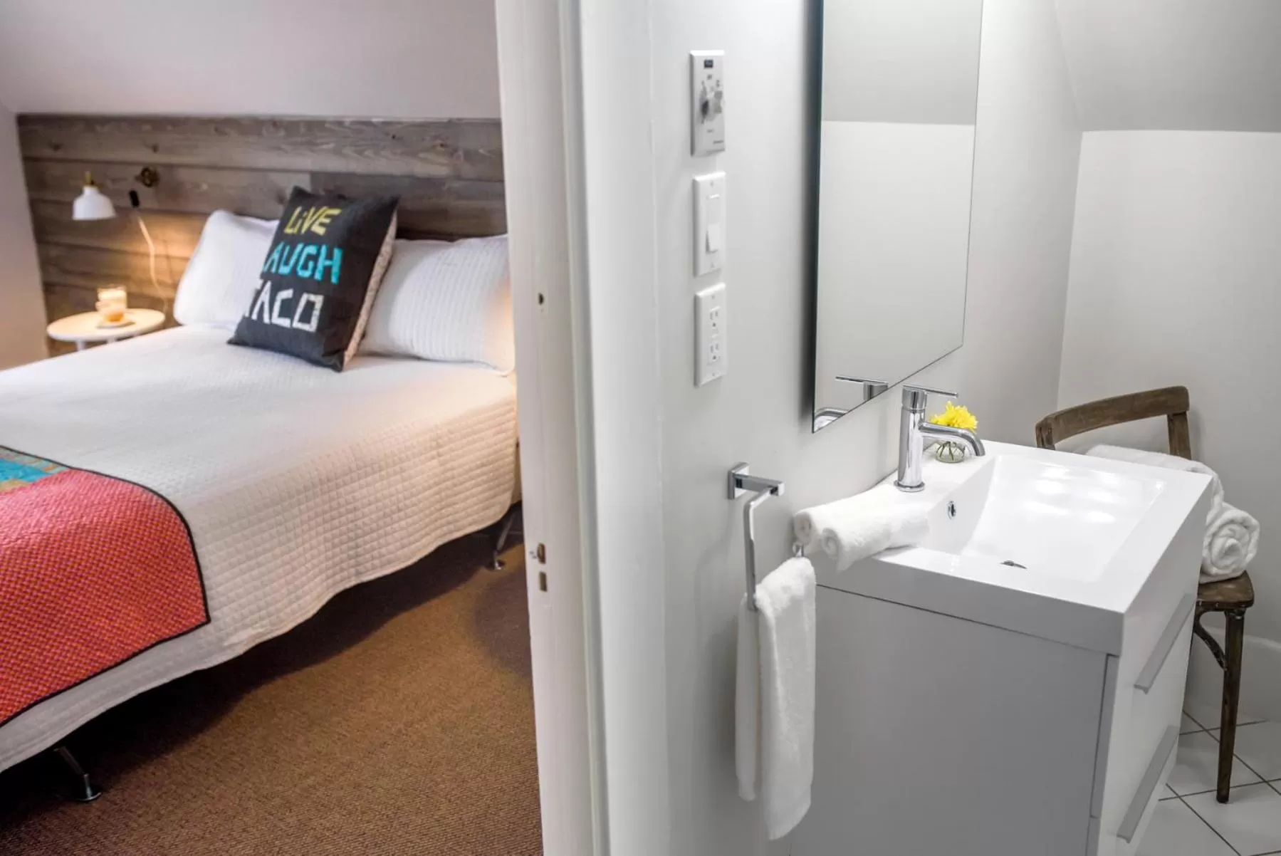 Bed in The Kitch'inn - Boutique Inn and Wine Bar