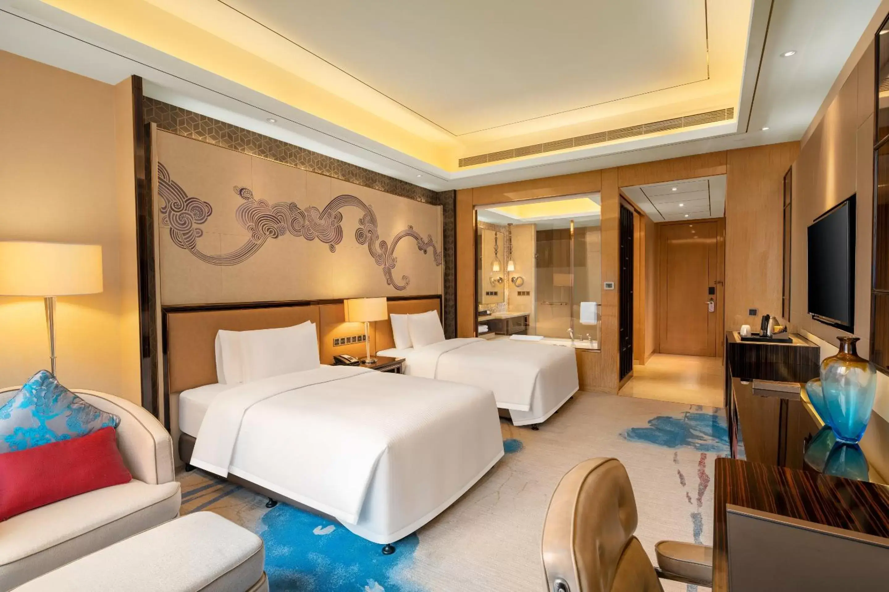 Bedroom, Bed in Wanda Vista Dongguan