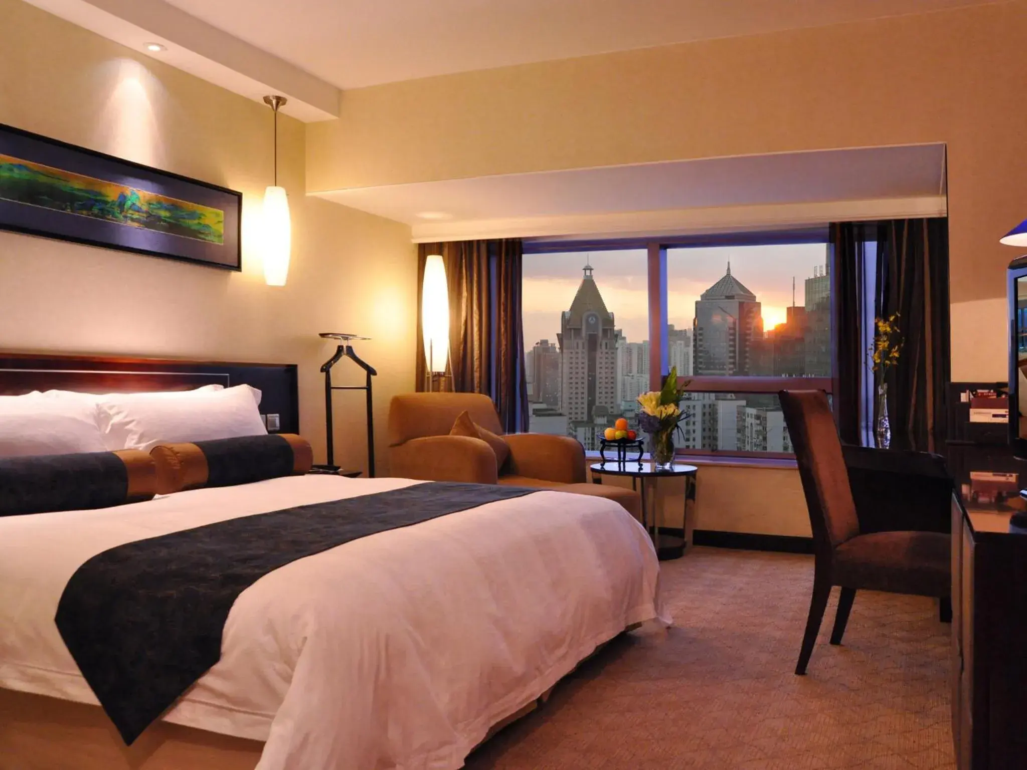 Bed in Shanghai Grand Trustel Purple Mountain Hotel