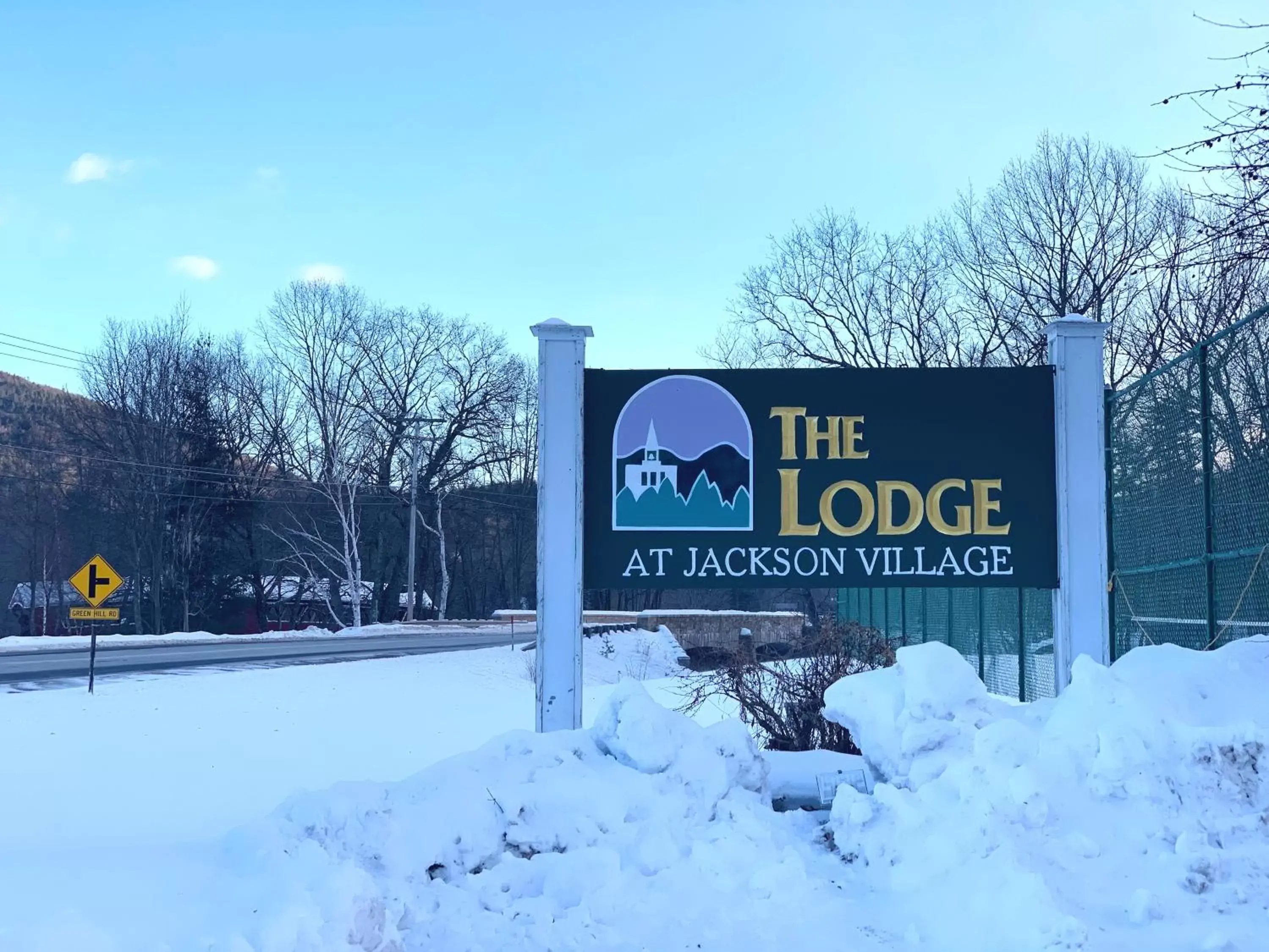 Property logo or sign, Winter in The Lodge at Jackson Village