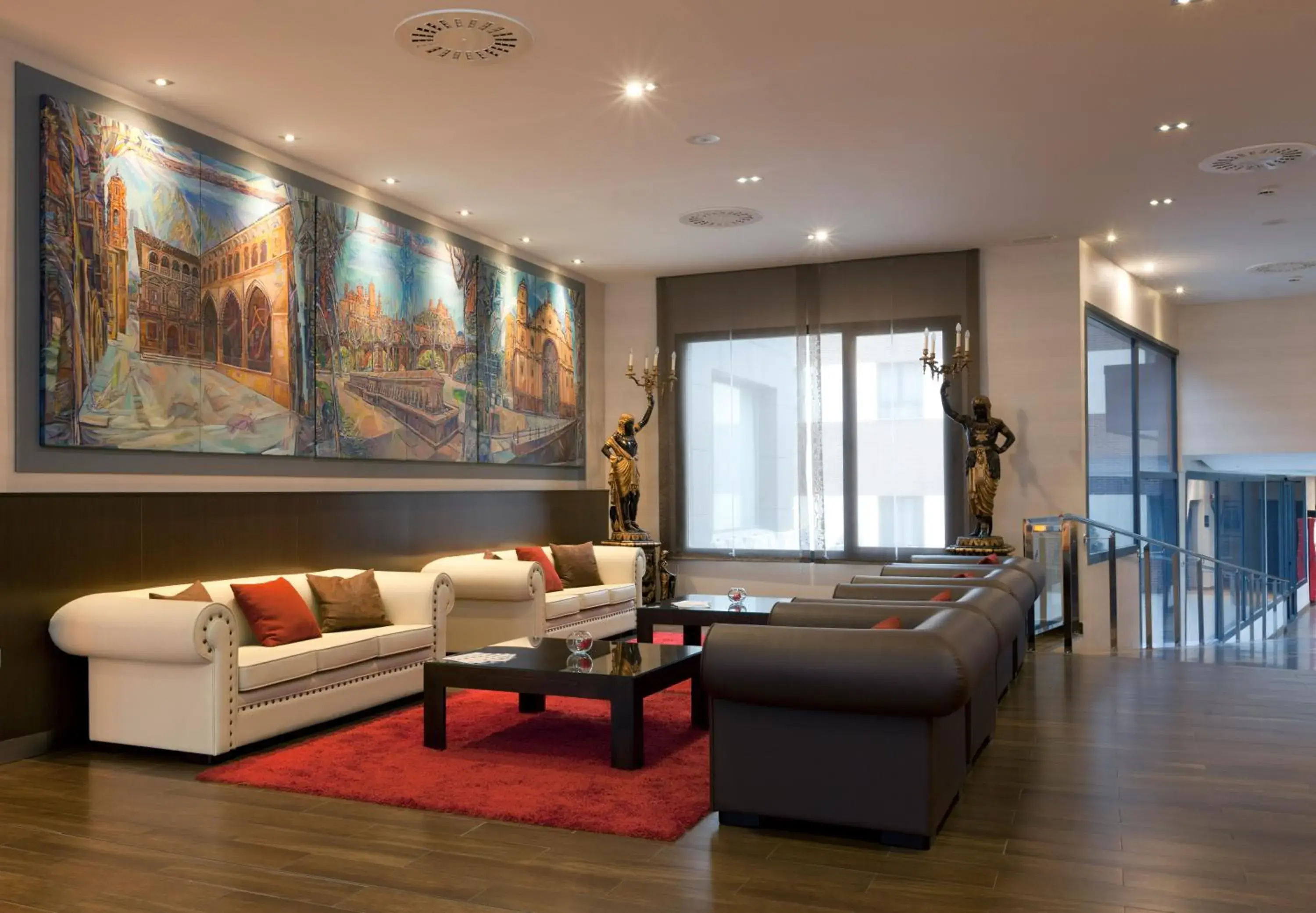 Lobby or reception, Seating Area in Hotel Ciudad de Alcañiz