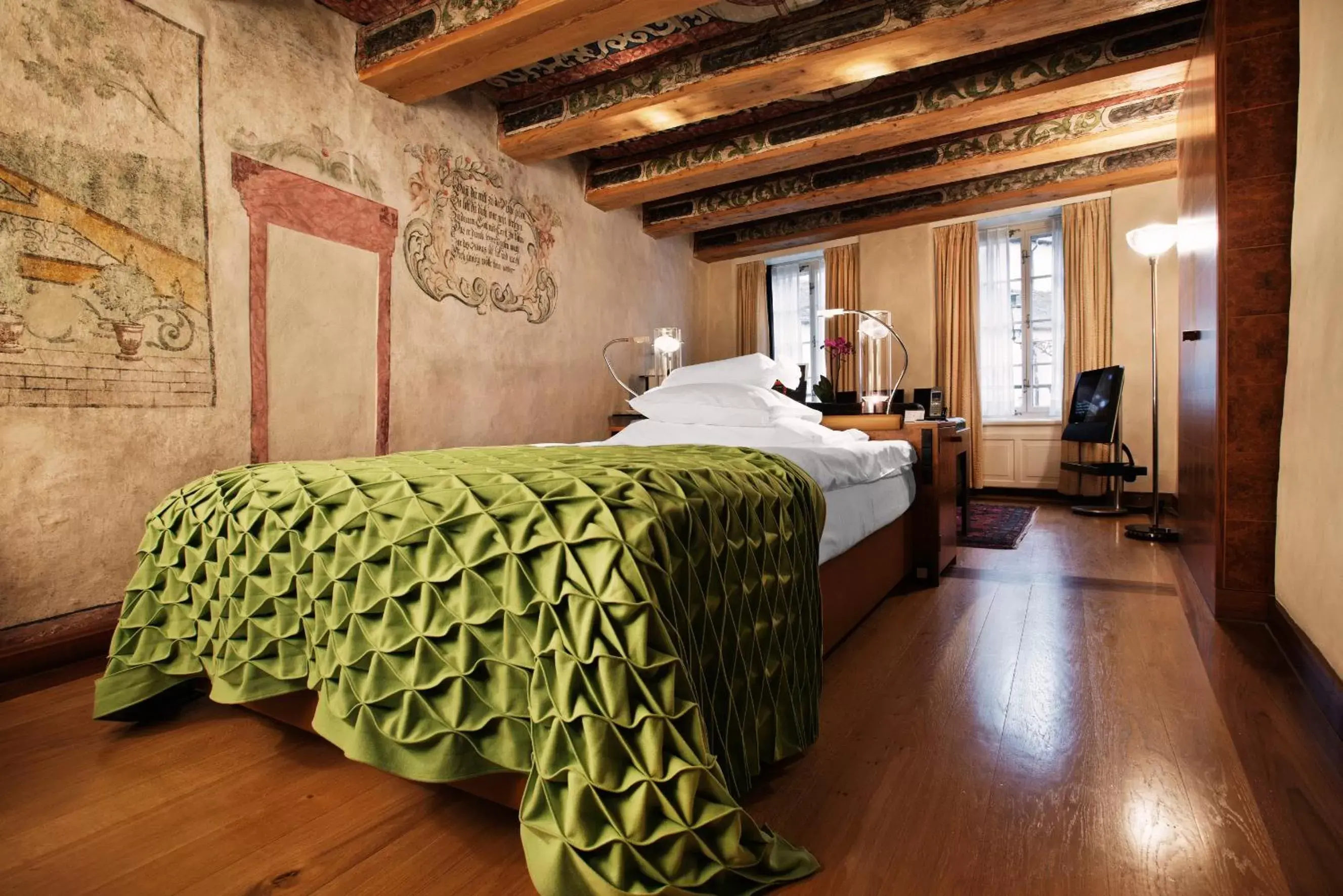 Bed in Widder Hotel - Zurichs luxury hideaway