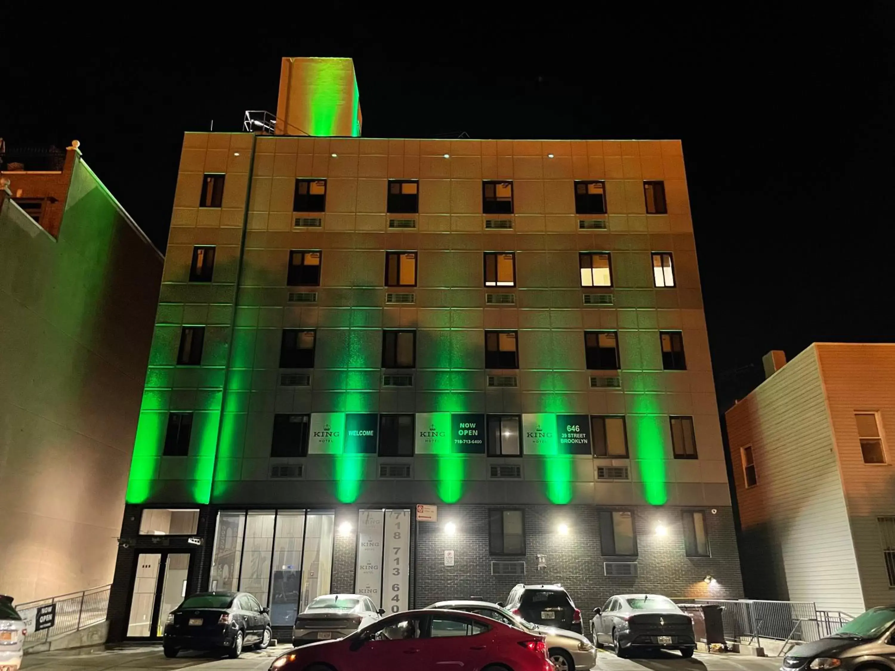 Facade/entrance, Property Building in King Hotel Brooklyn Sunset Park