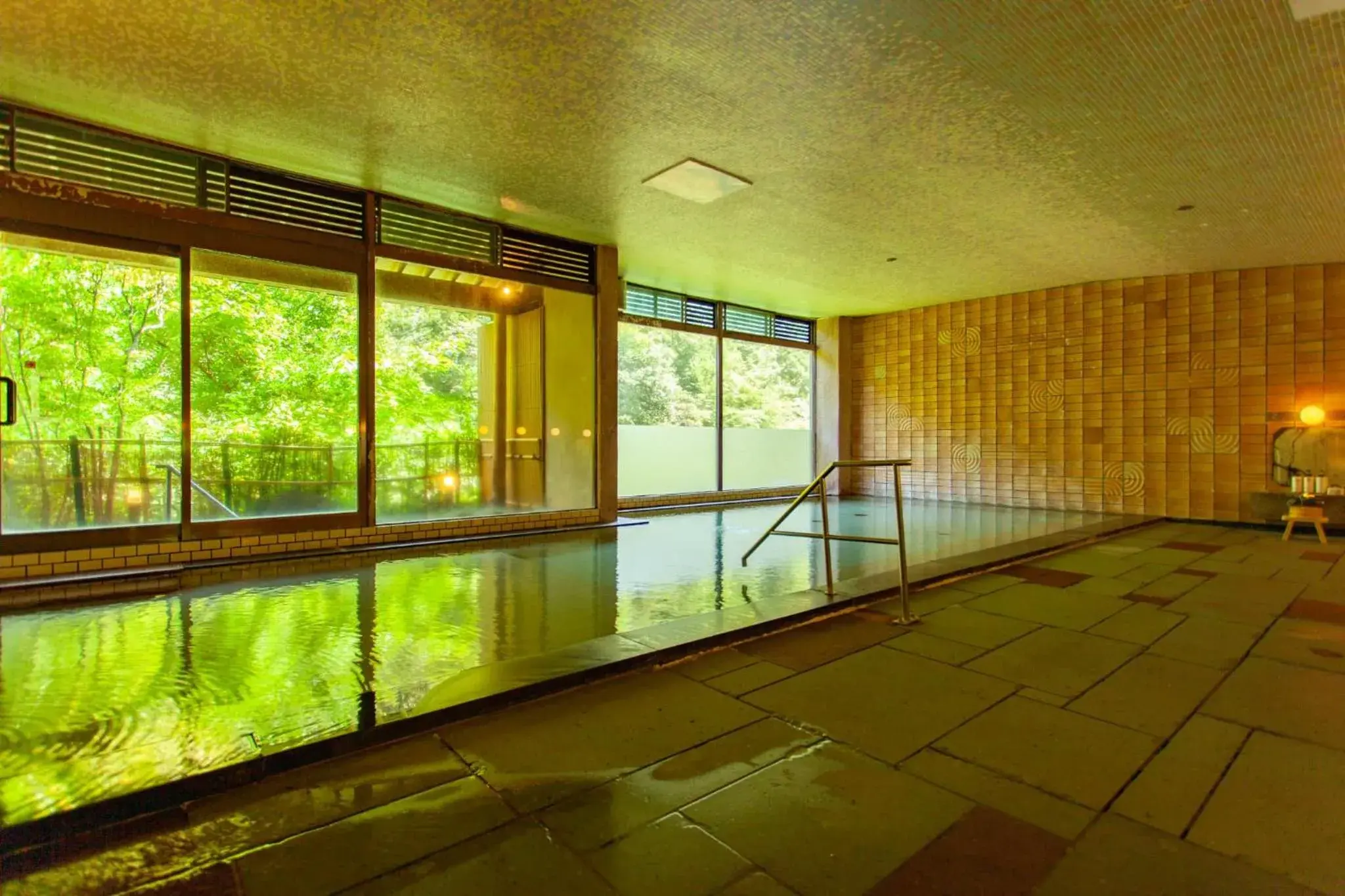 Hot Spring Bath in Shirasagiyu Tawaraya