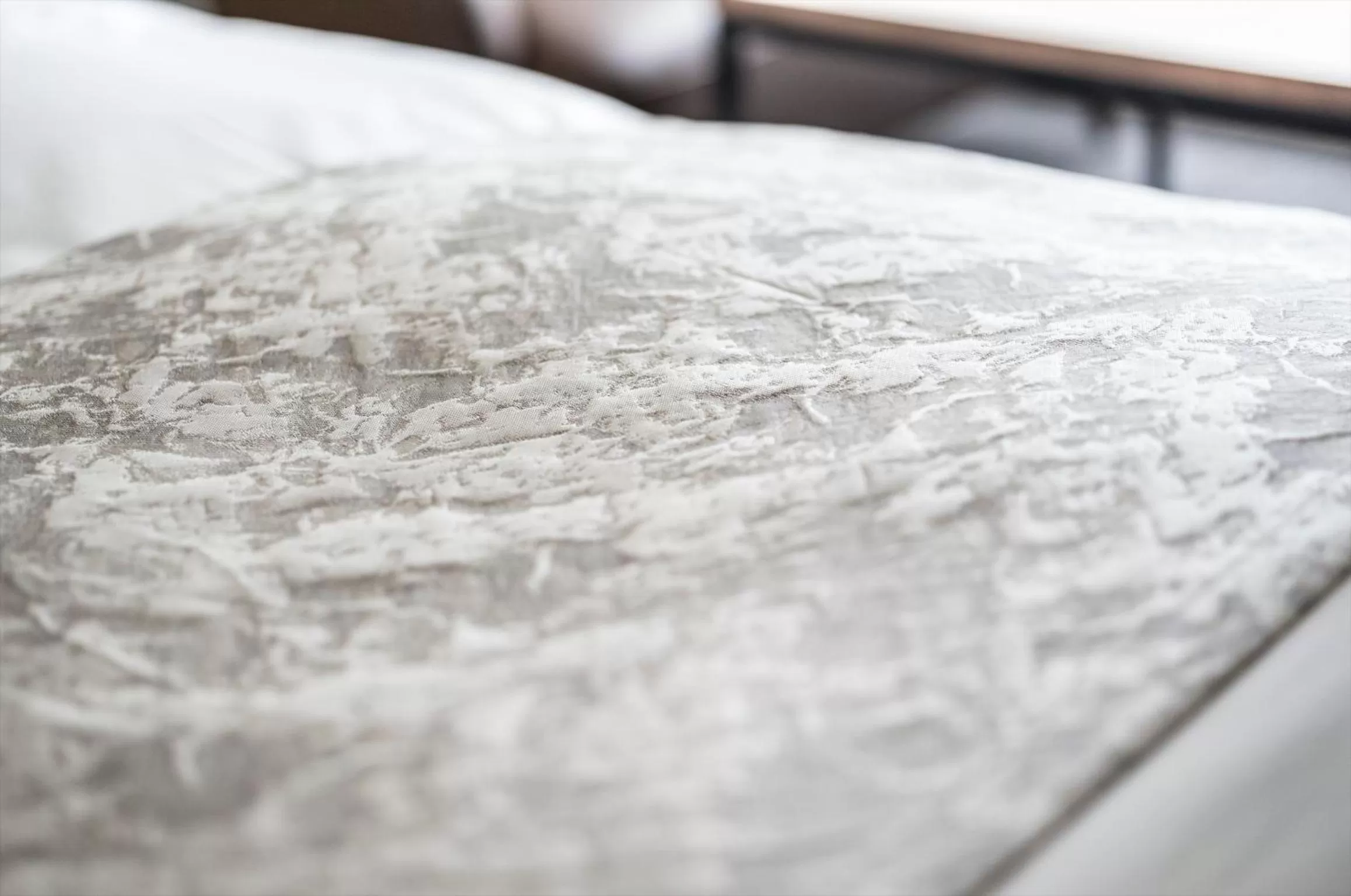 Decorative detail, Bed in Villa Sanjomuromachi KYOTO