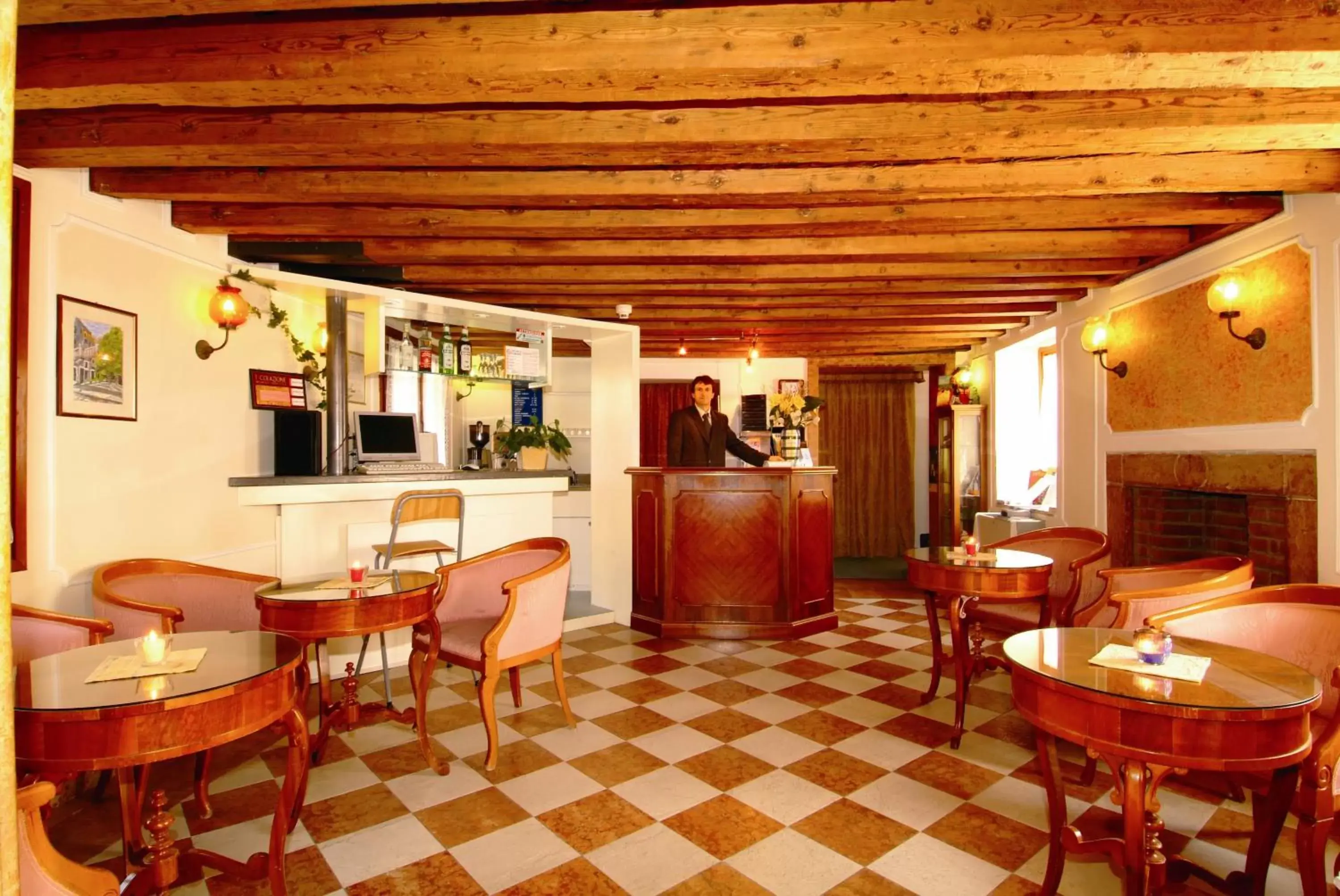 Lobby or reception, Lounge/Bar in Hotel San Gallo