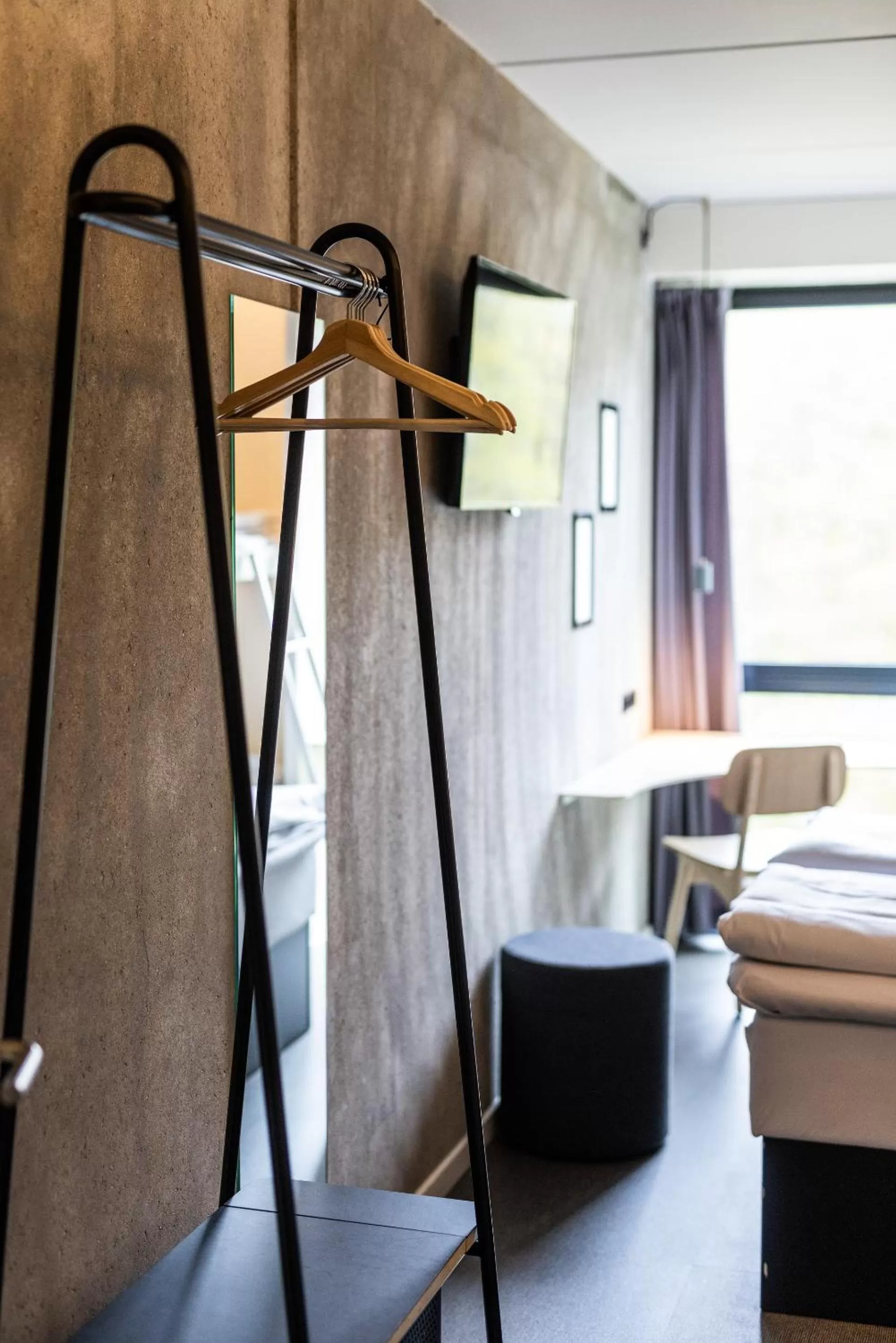 wardrobe, Bed in Airport Hotel, Billund