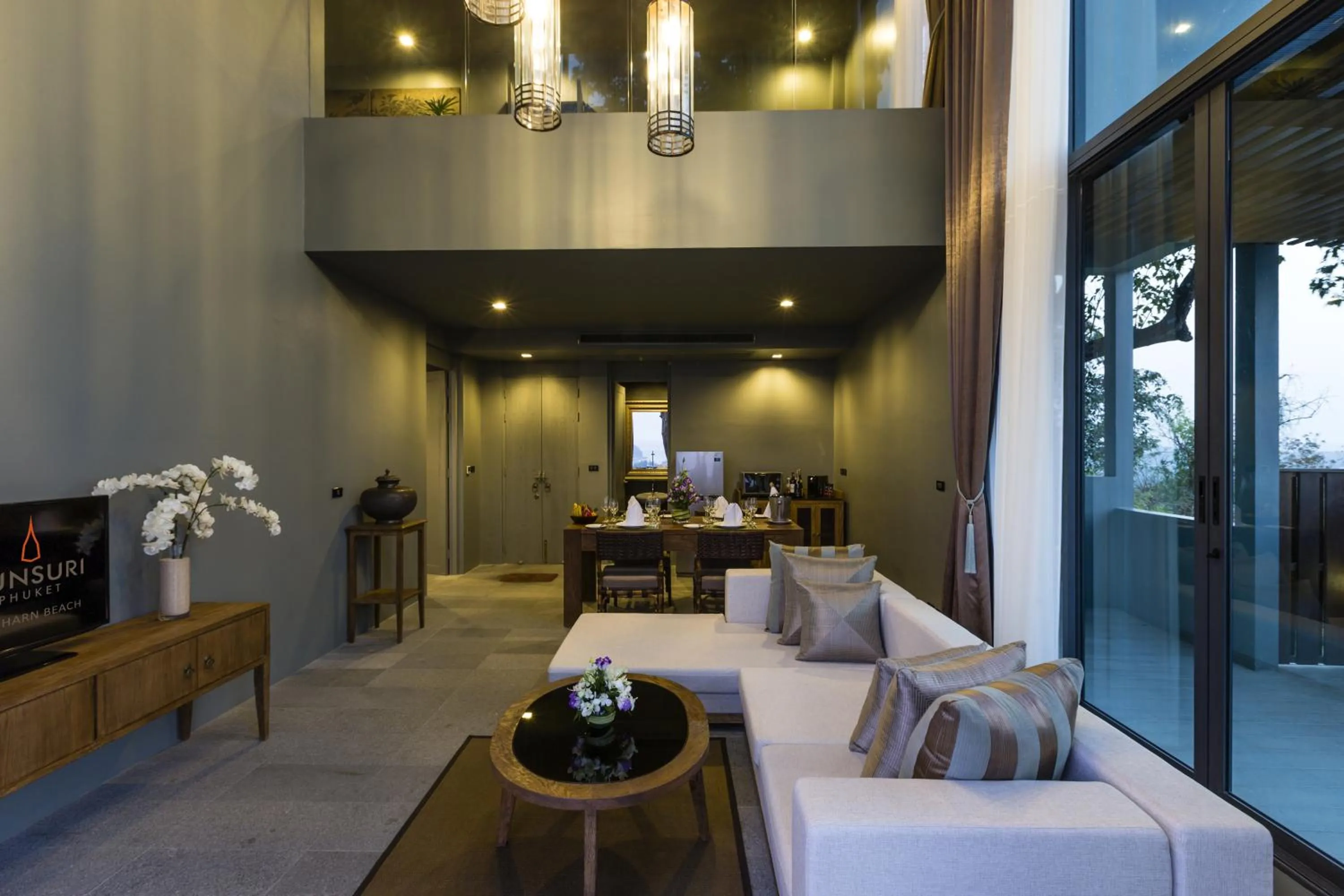 Living room in SUNSURI PHUKET, Nai Harn Beach