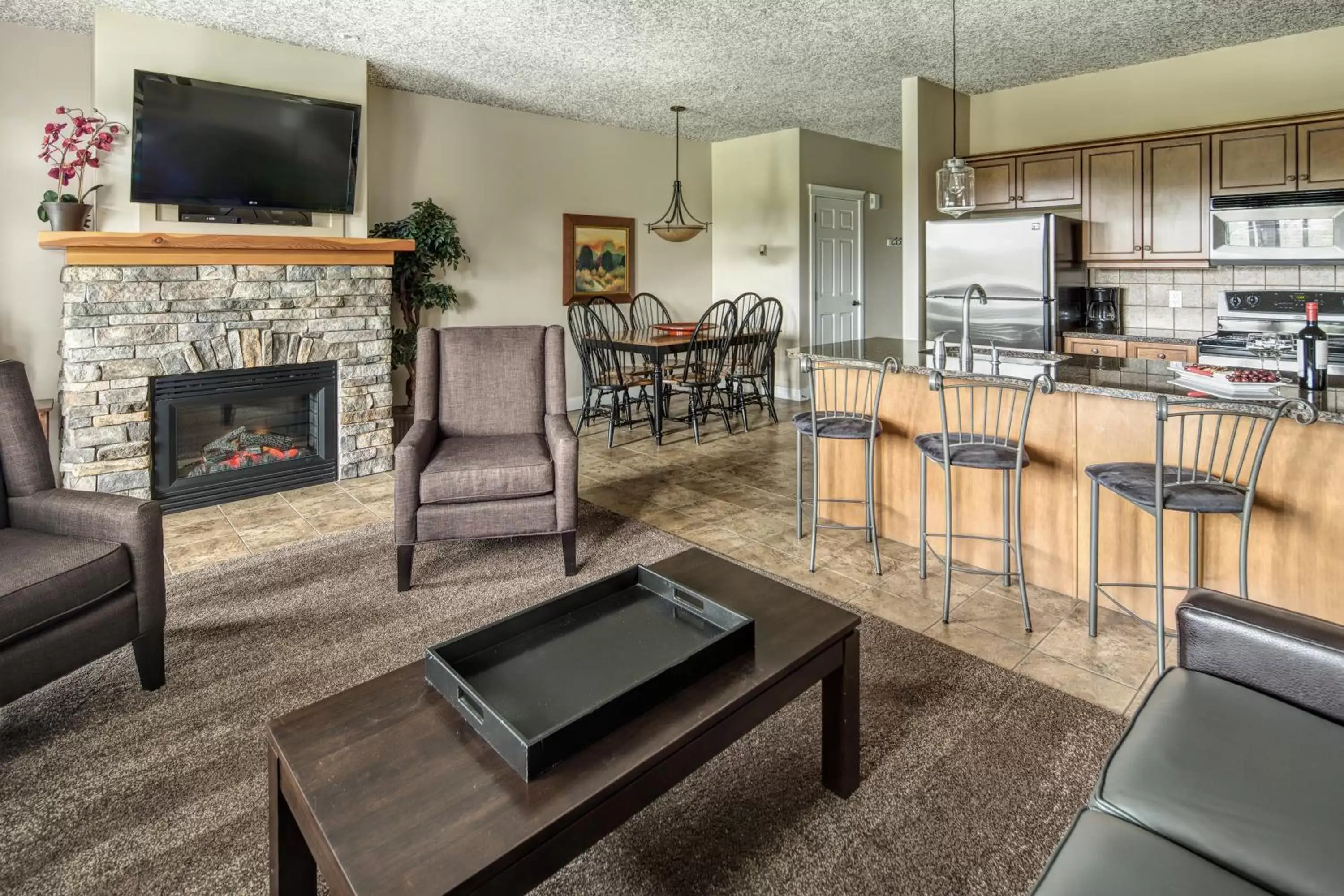 Living room in Bighorn Meadows Resort