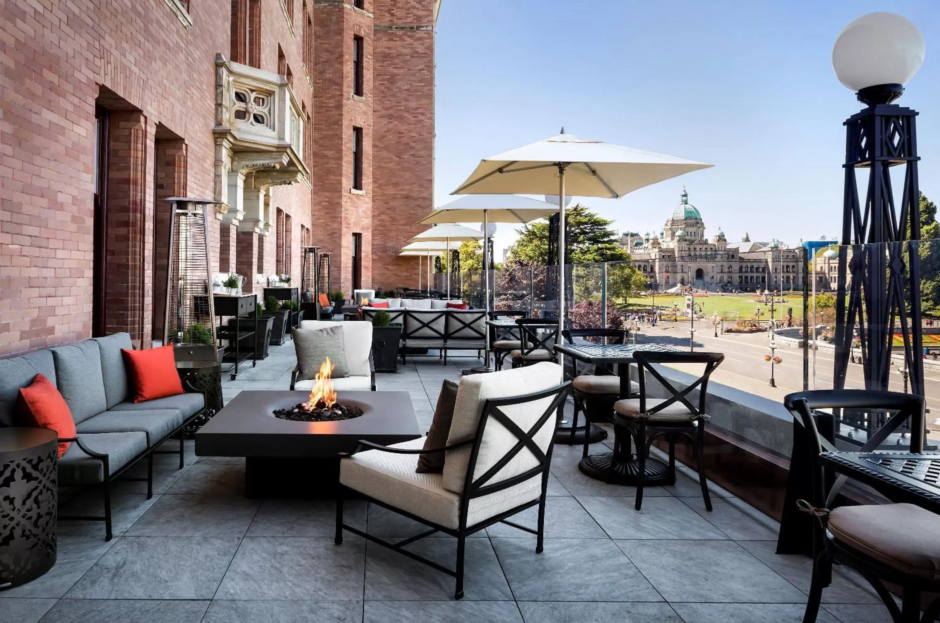 Patio in Fairmont Empress Hotel