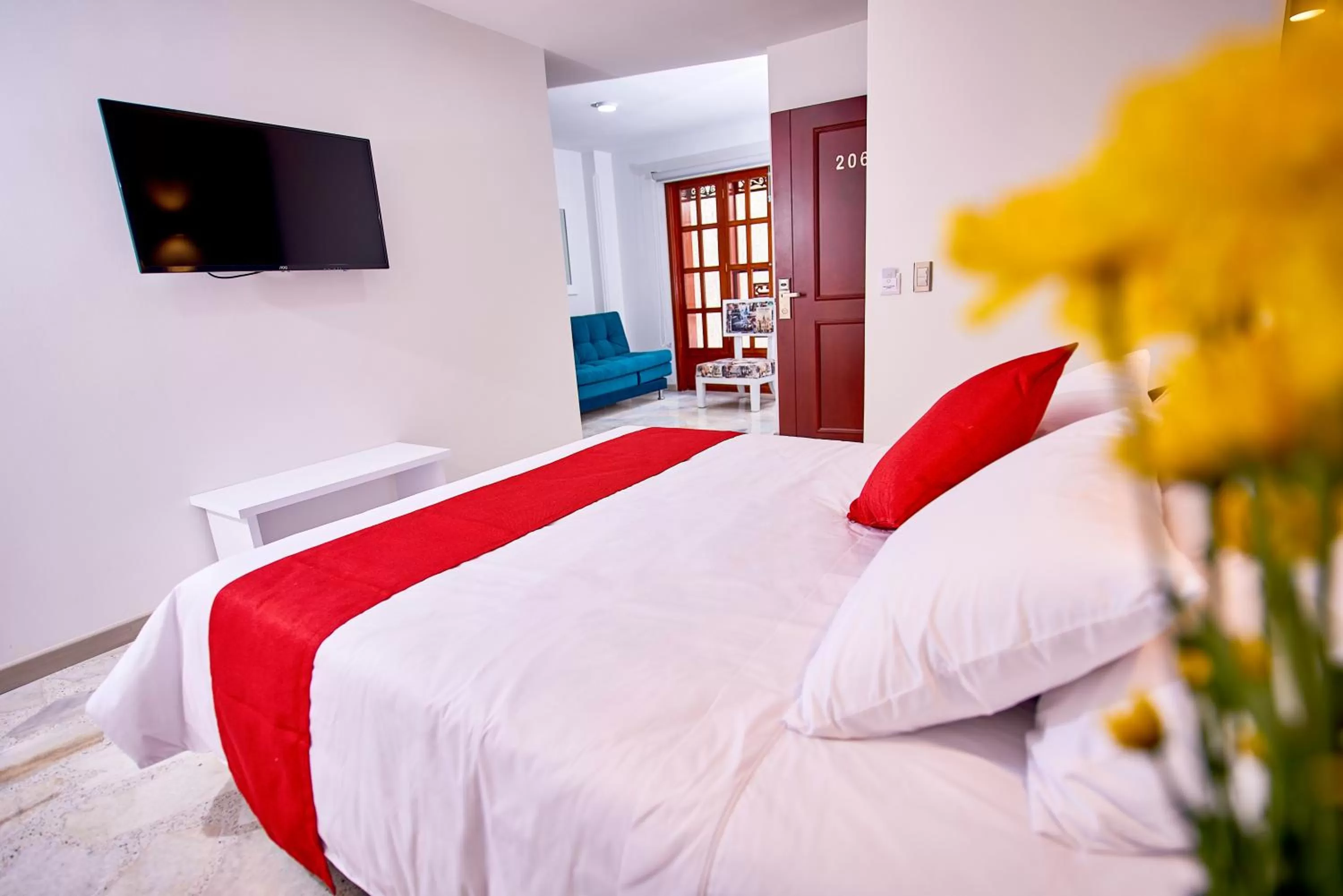 Bed in Casa Esmeralda Hotel Boutique