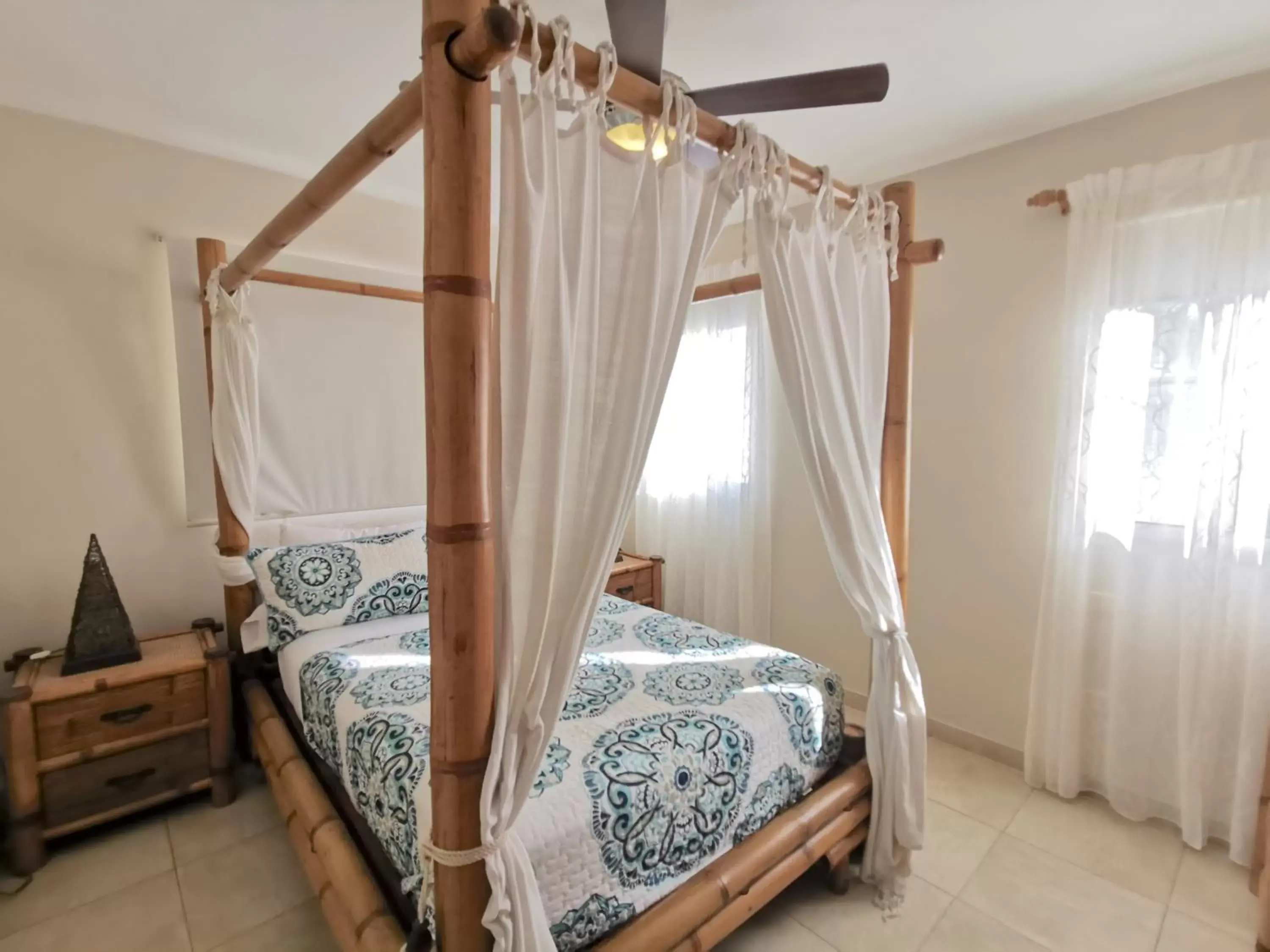 Bedroom, Bed in TROPICAL VILLAGE playa LOS CORALES