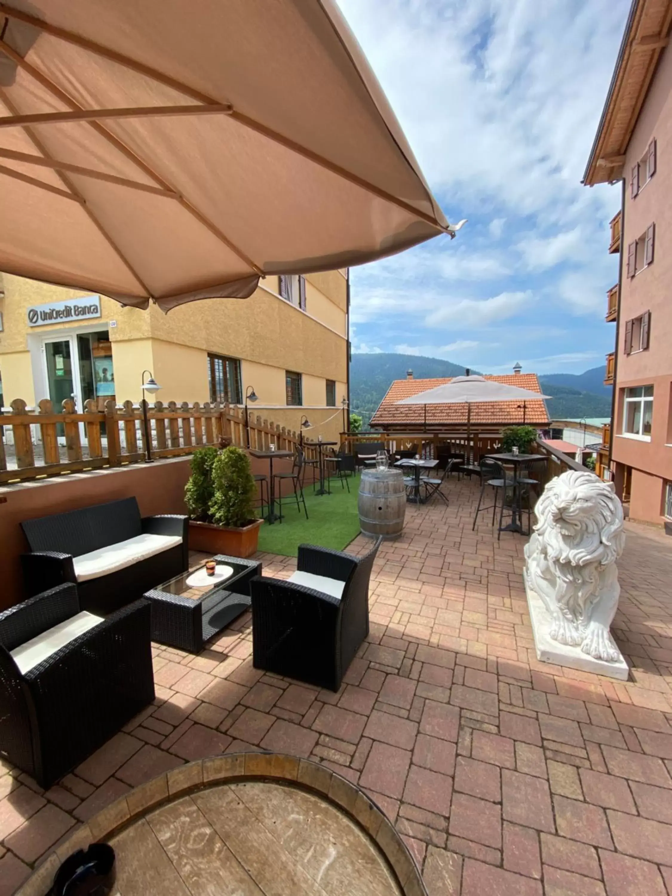 Patio in Folgaria Post Hotel