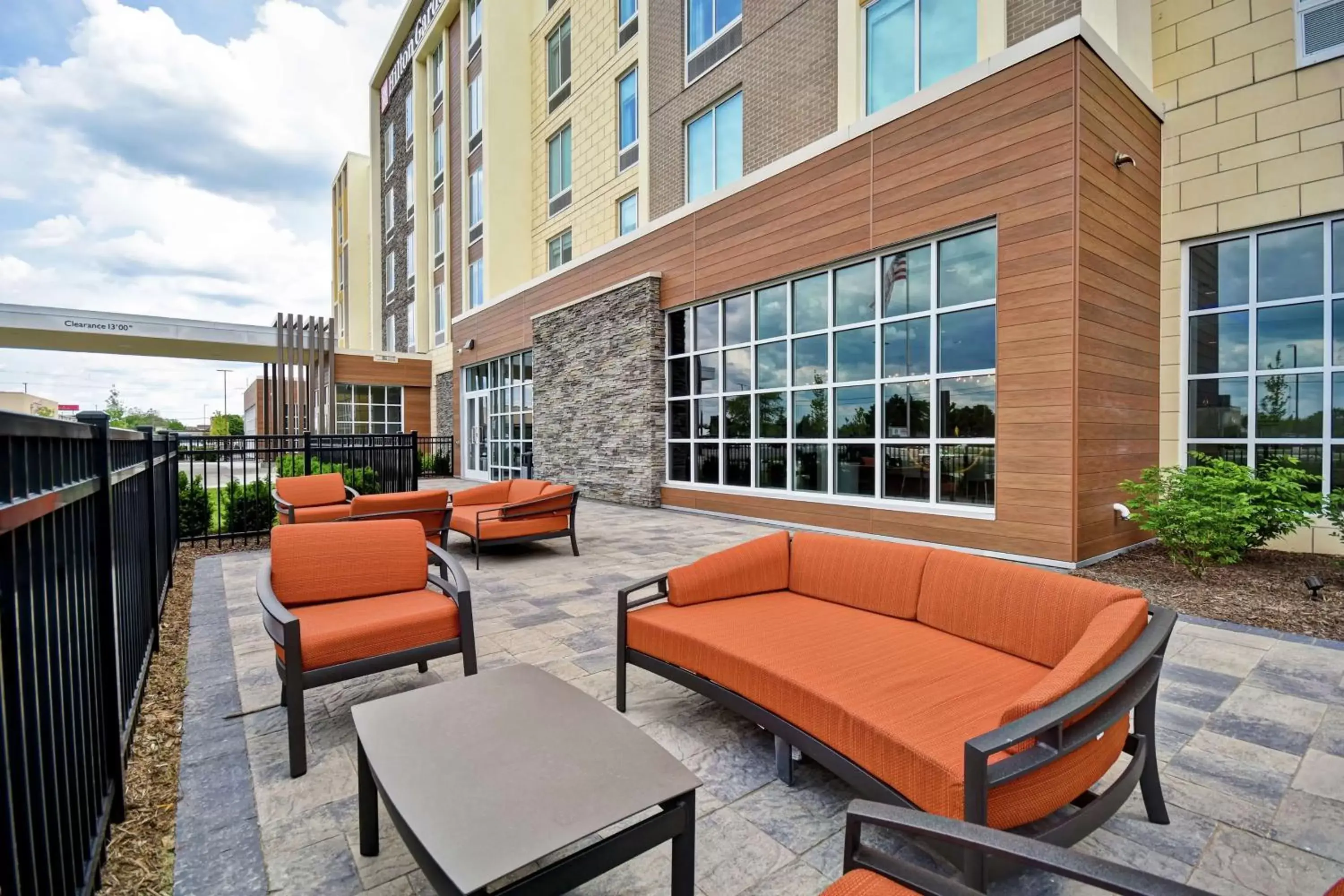 Patio in Hilton Garden Inn Lansing West, Mi